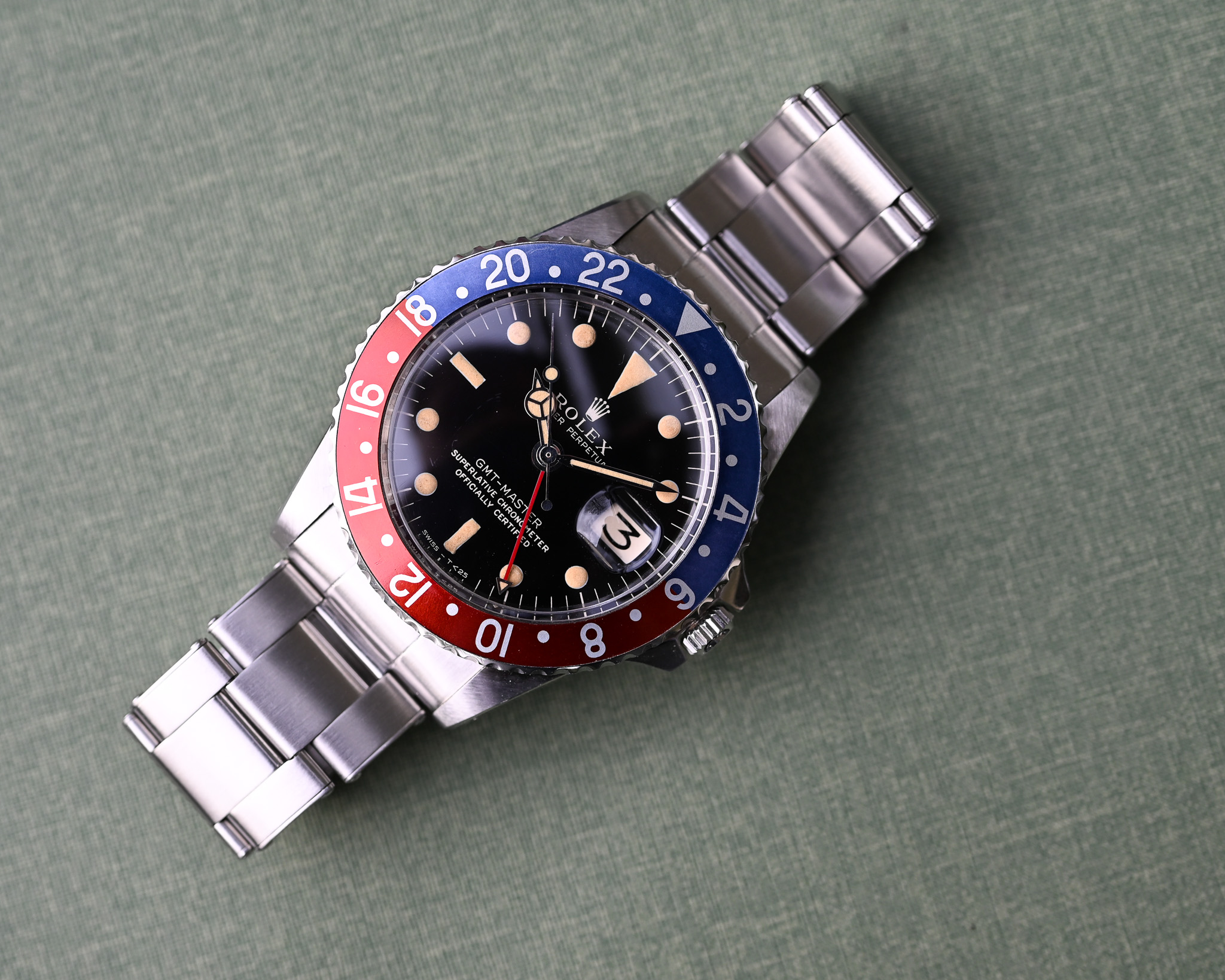 Rolex GMT 1675 Broad PCG - Gilt mit Fullgloss Zifferblatt und Traumpatina – Bild 8
