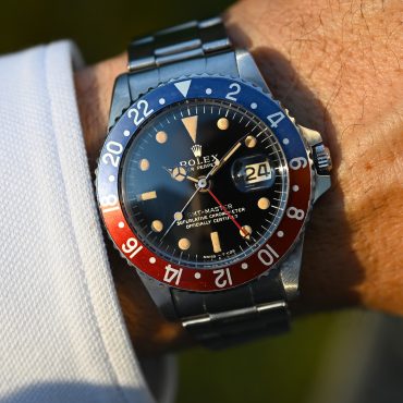Rolex GMT 1675 Broad PCG - Gilt mit Fullgloss Zifferblatt und Traumpatina