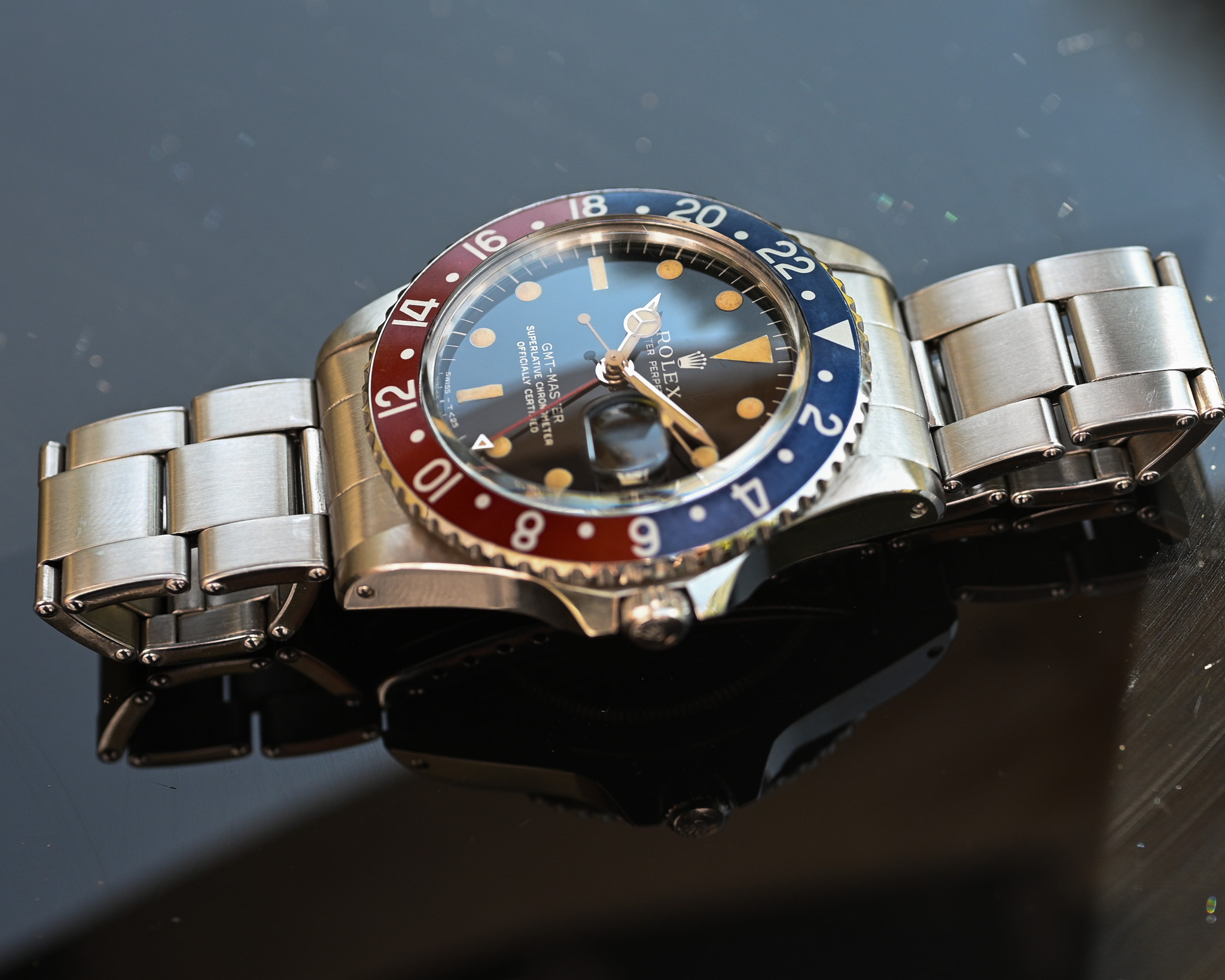 Rolex GMT 1675 Broad PCG - Gilt mit Fullgloss Zifferblatt und Traumpatina – Bild 14