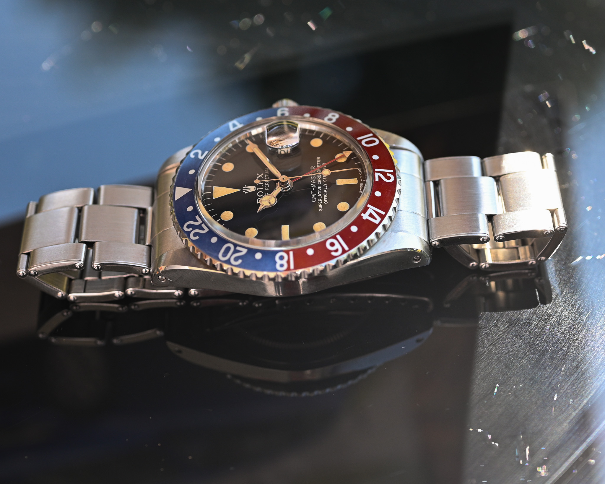 Rolex GMT 1675 Broad PCG - Gilt mit Fullgloss Zifferblatt und Traumpatina – Bild 15