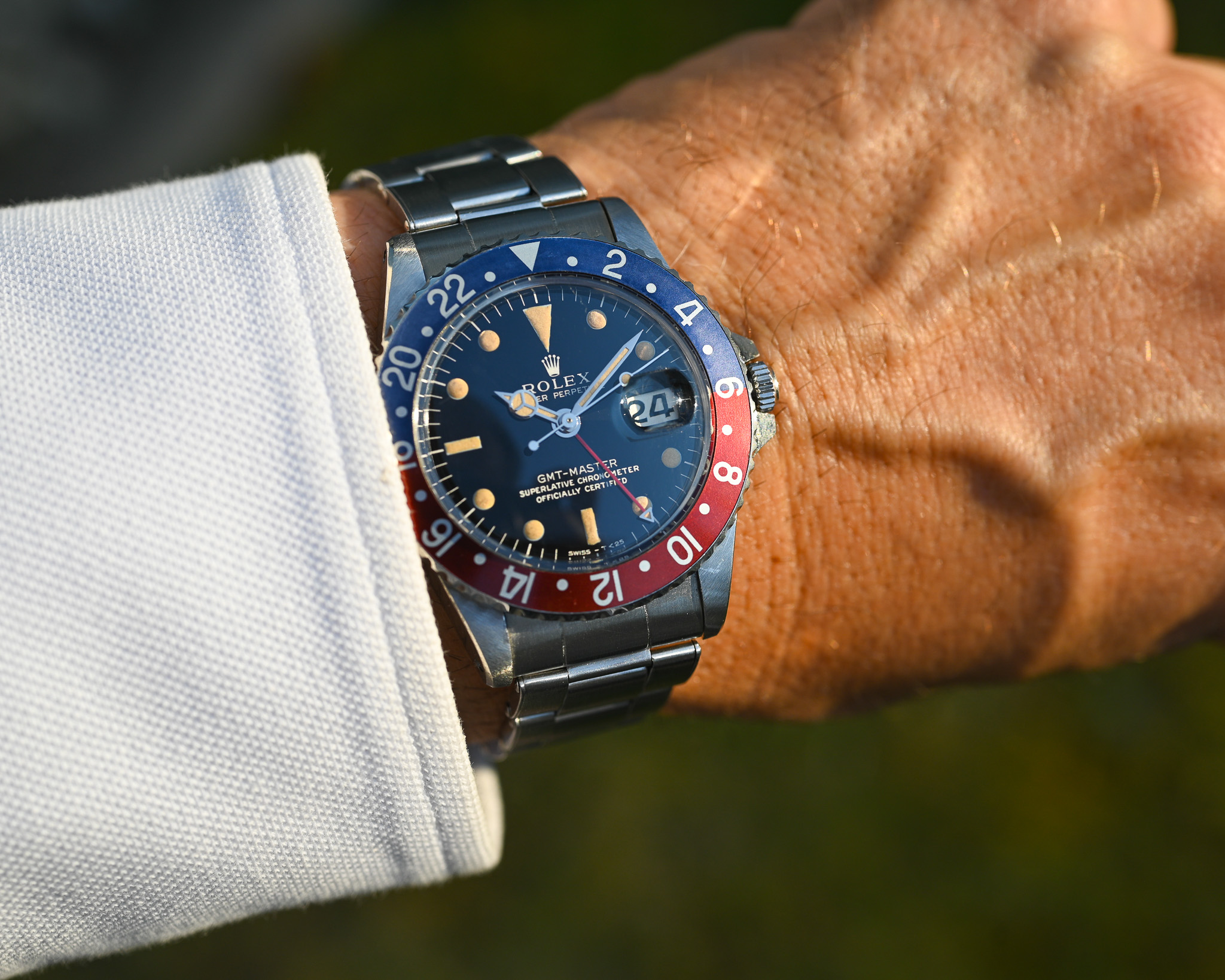 Rolex GMT 1675 Broad PCG - Gilt mit Fullgloss Zifferblatt und Traumpatina – Bild 18
