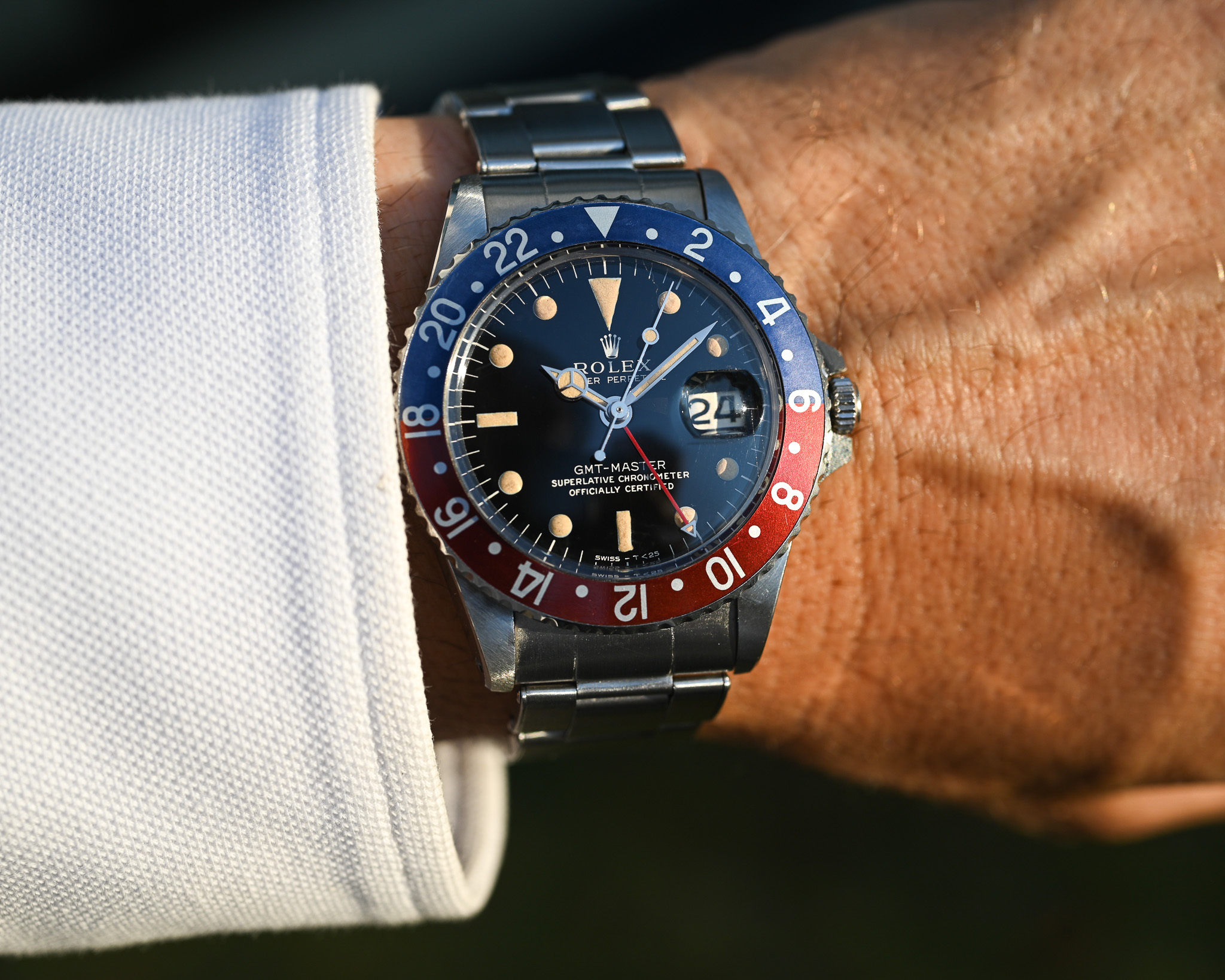 Rolex GMT 1675 Broad PCG - Gilt mit Fullgloss Zifferblatt und Traumpatina – Bild 2