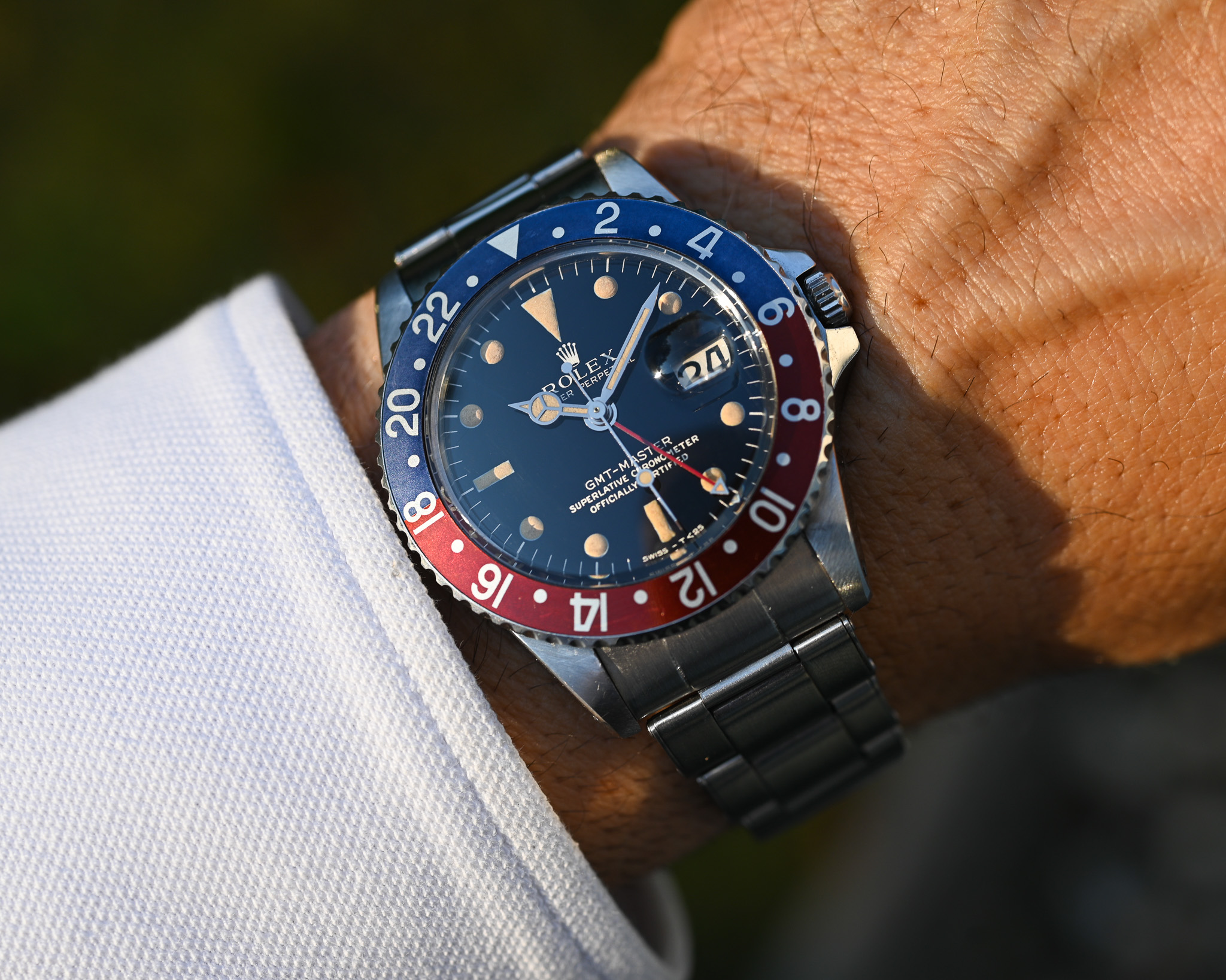 Rolex GMT 1675 Broad PCG - Gilt mit Fullgloss Zifferblatt und Traumpatina – Bild 19
