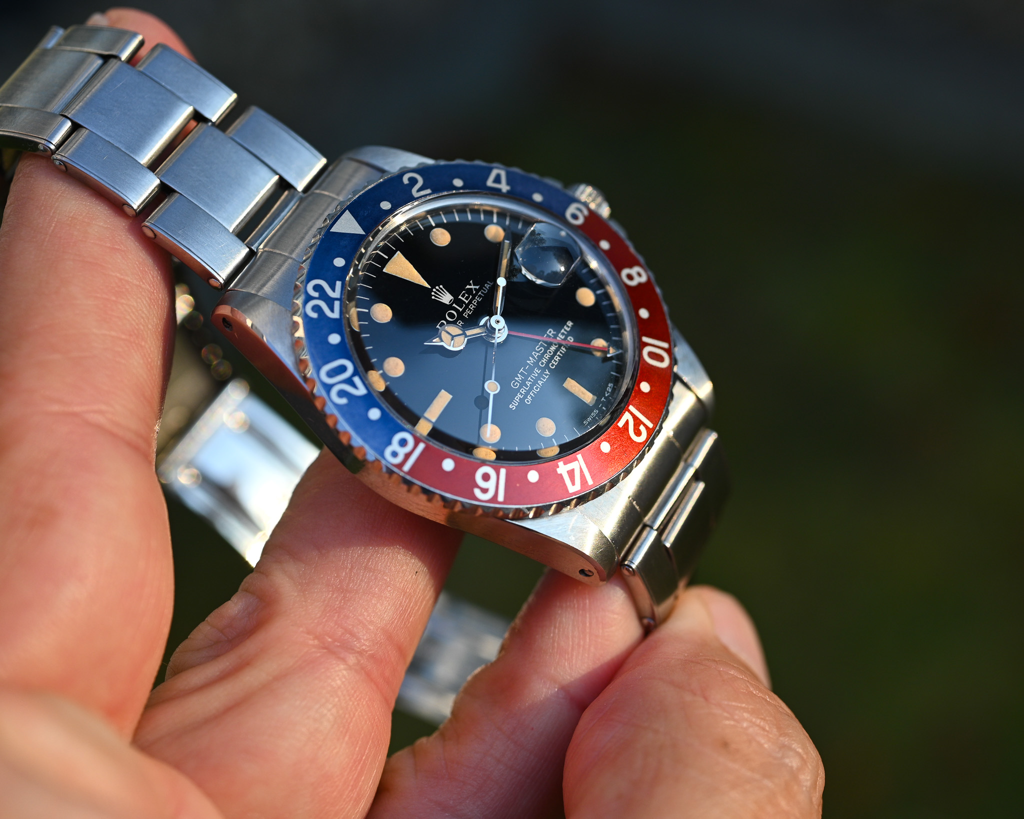 Rolex GMT 1675 Broad PCG - Gilt mit Fullgloss Zifferblatt und Traumpatina – Bild 4