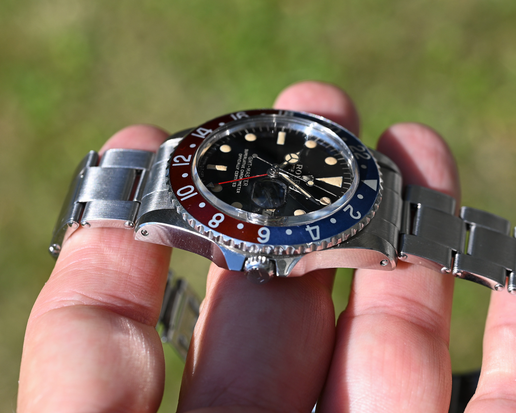 Rolex GMT 1675 Broad PCG - Gilt mit Fullgloss Zifferblatt und Traumpatina – Bild 6