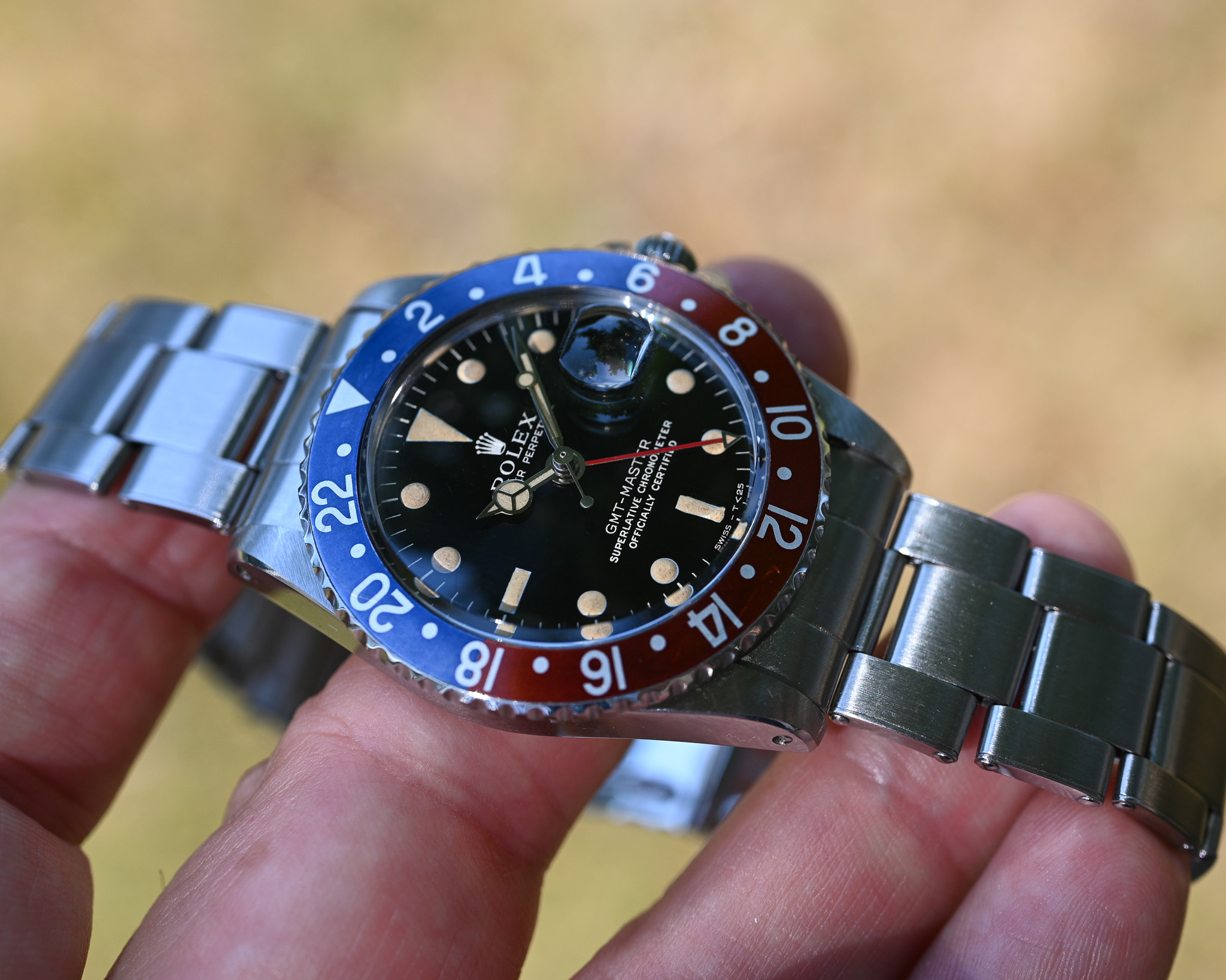 Rolex GMT 1675 Broad PCG - Gilt mit Fullgloss Zifferblatt und Traumpatina – Bild 8