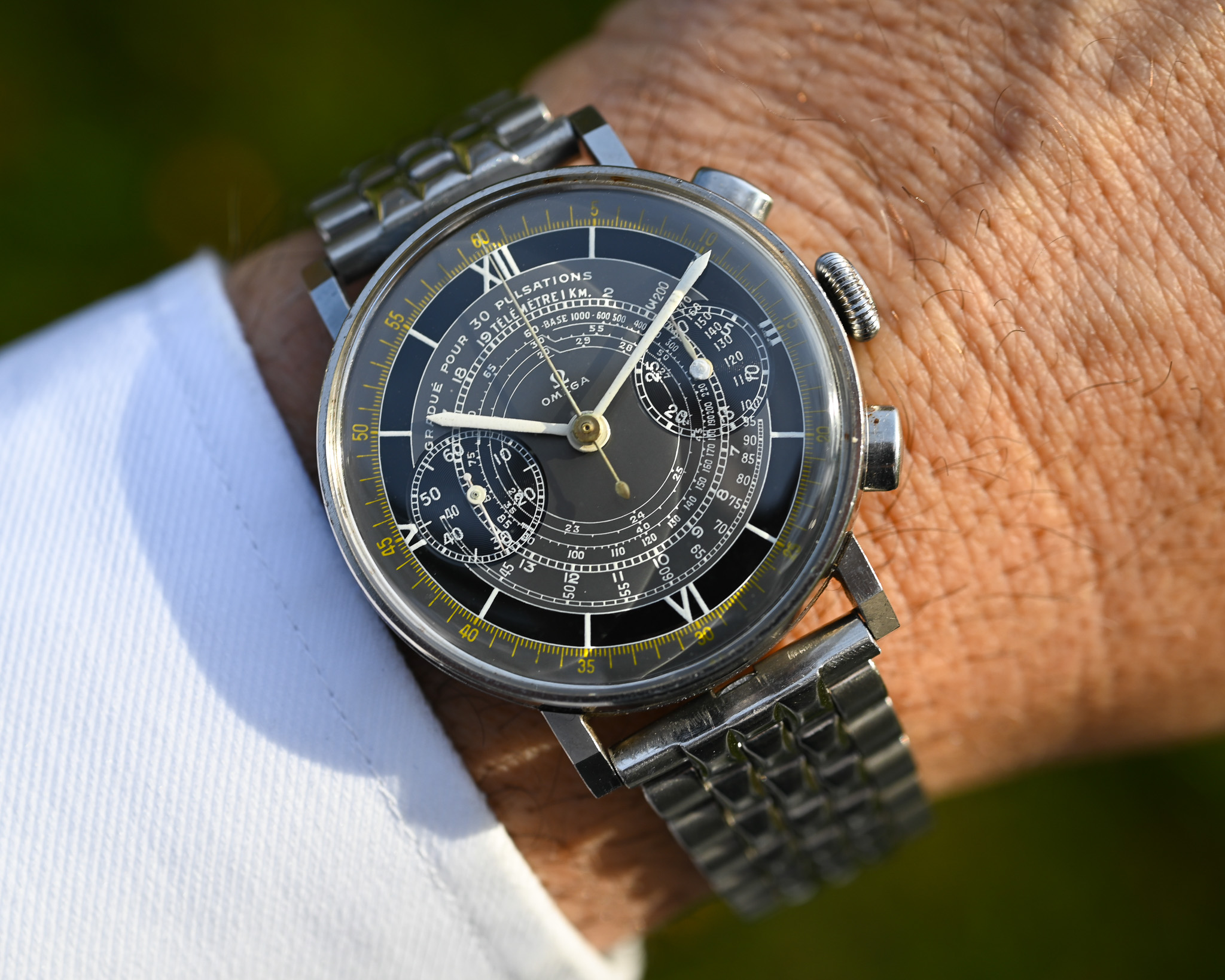 Omega Multiscale Chrono Cal. 33.3 – CK 2079 | Oversized 38 mm | Stammbuchauszug - BJ. 1940