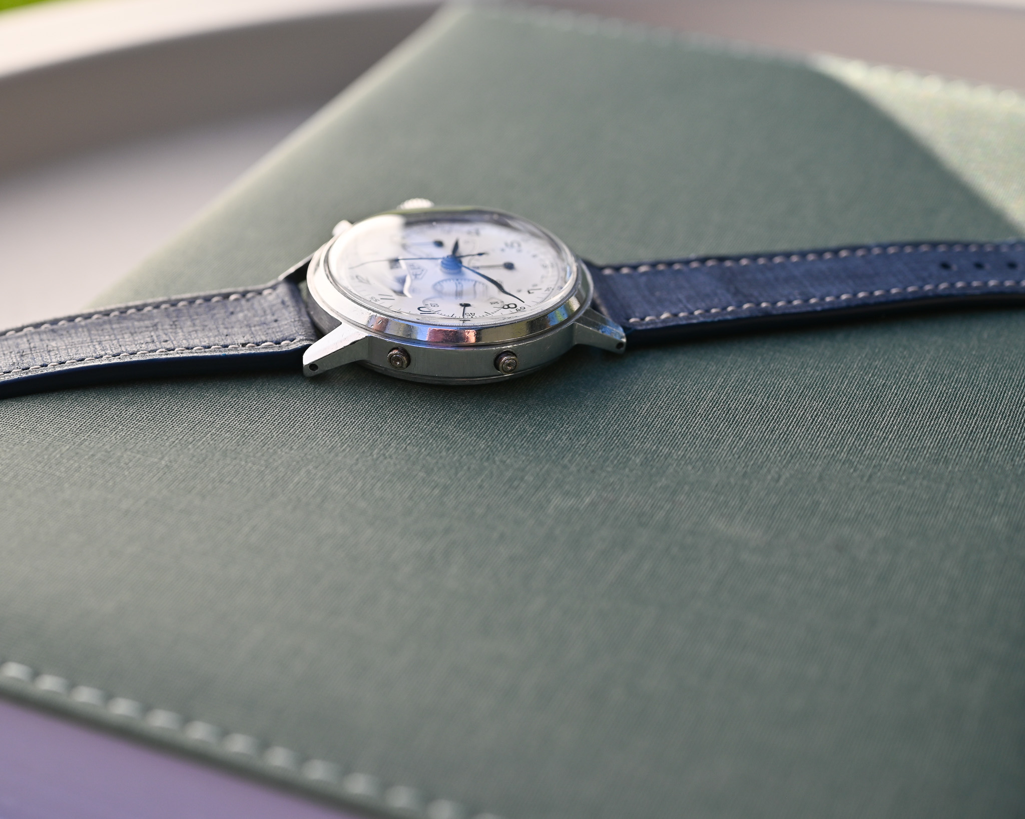 Heuer „Pre-Carrera“ Triple Kalender – Valjoux 72c | Oversized 38 mm | 1950er Jahre – Bild 16