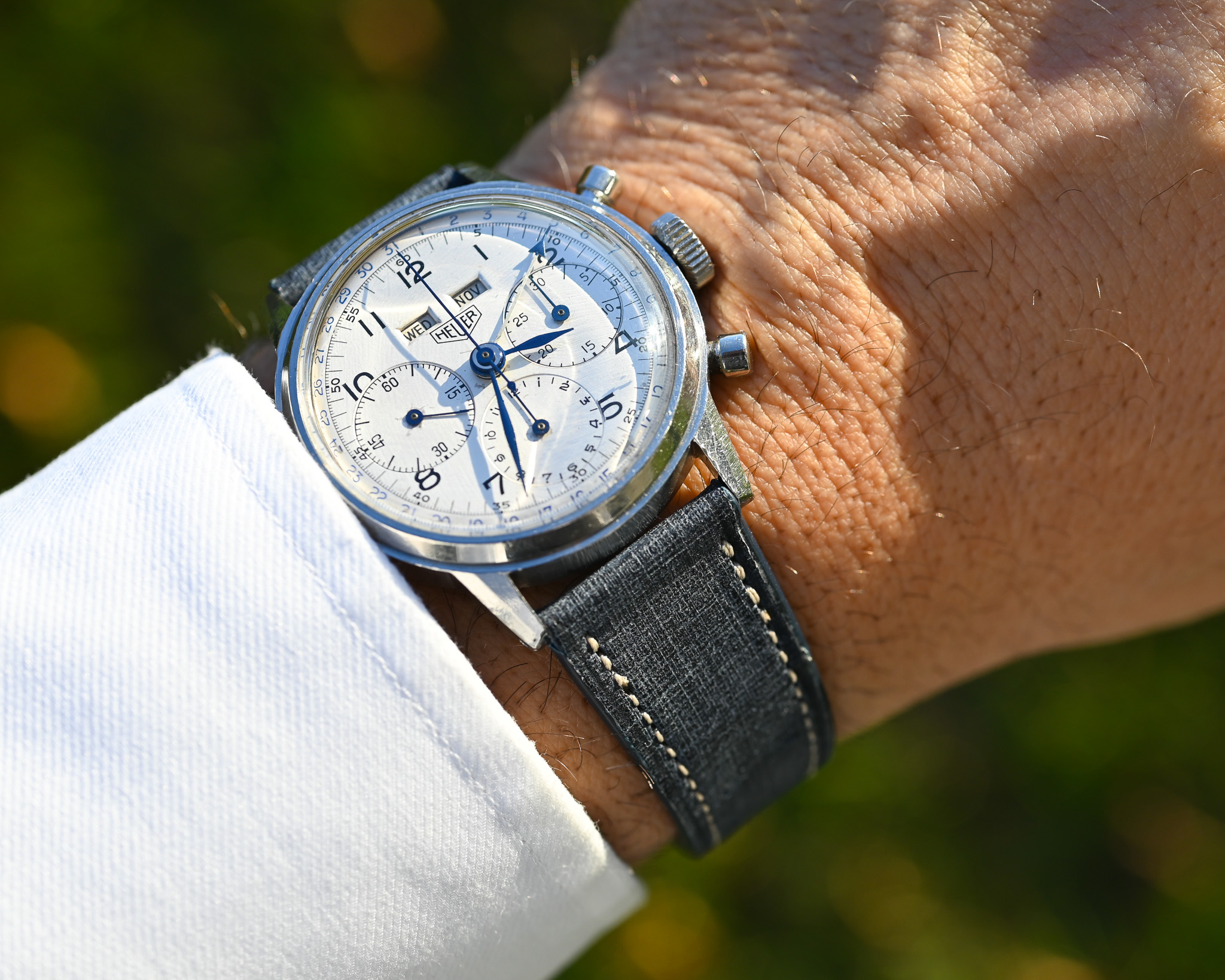 Heuer „Pre-Carrera“ Triple Kalender – Valjoux 72c | Oversized 38 mm | 1950er Jahre – Bild 3