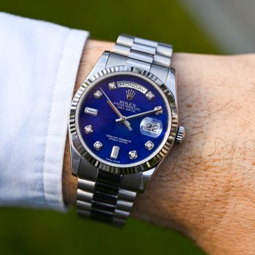 Rolex Day-Date 118239 in Weißgold – mit seltenem "Lapislazuli" Steinblatt