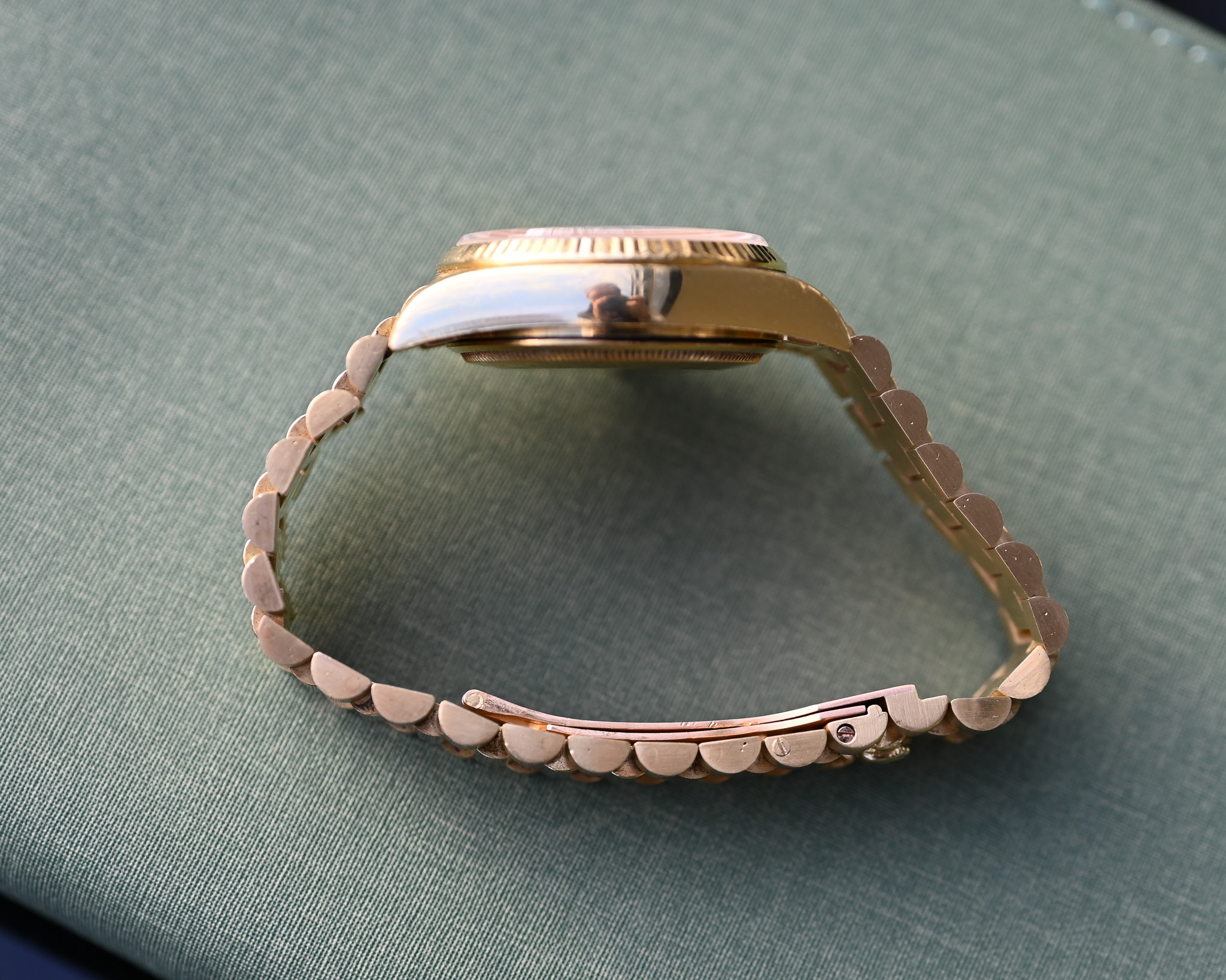 Rolex Day-Date Gelbgold Tropical 18038 "Honey - Dial" mit Box und Papieren – Bild 13