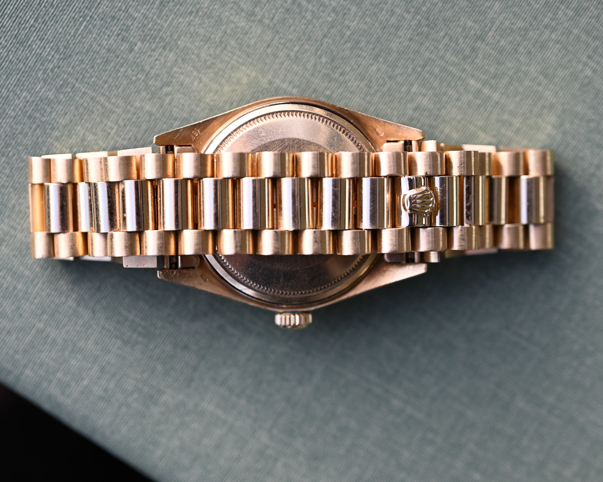 Rolex Day-Date Gelbgold Tropical 18038 "Honey - Dial" mit Box und Papieren – Bild 12