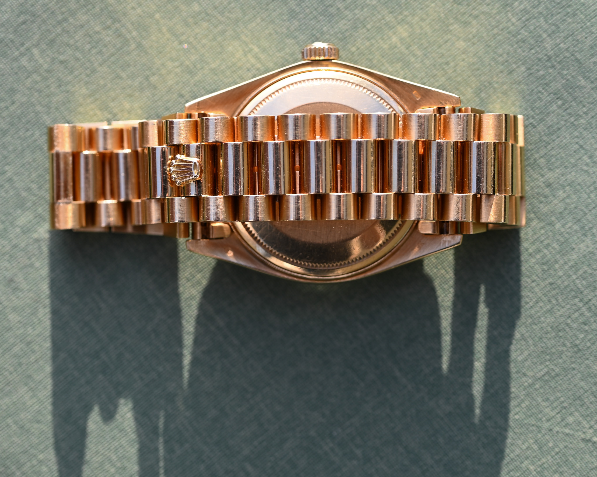 Rolex Day-Date Gelbgold 18038 "Cobalt Royal" mit Box und Papieren – Bild 8