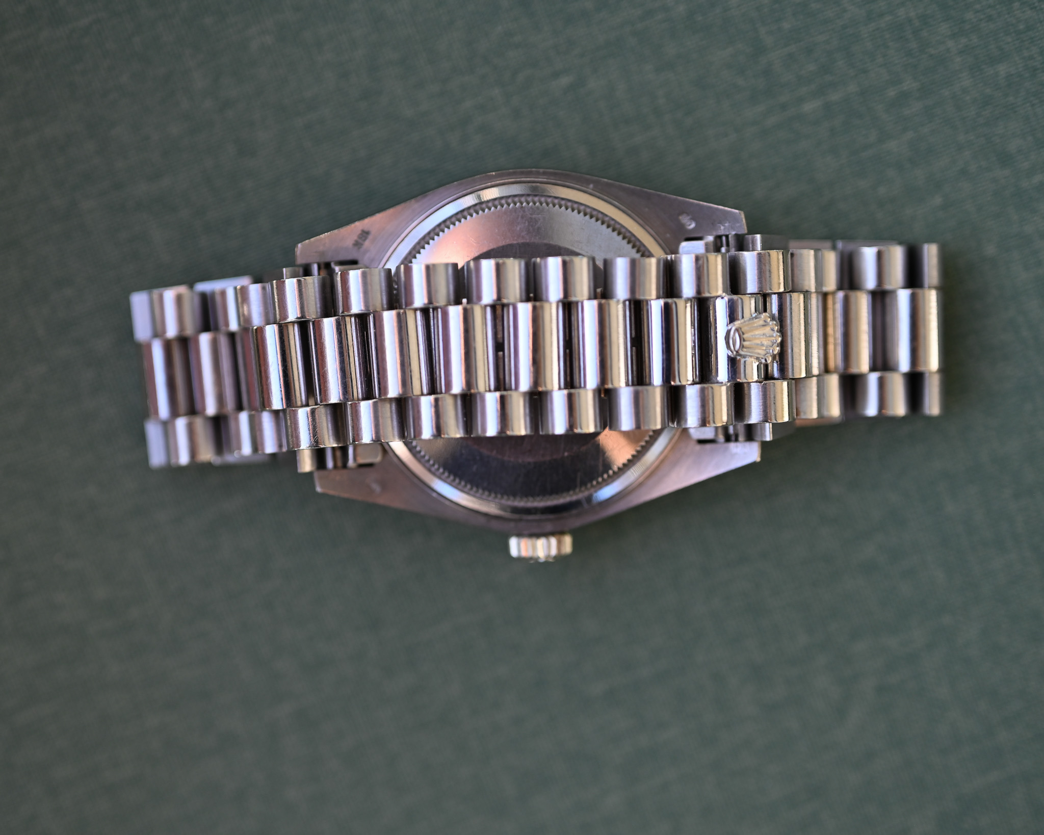 Rolex Day-Date Weißgold 18039 "Salmon Royal" mit Box und Papieren – Bild 9