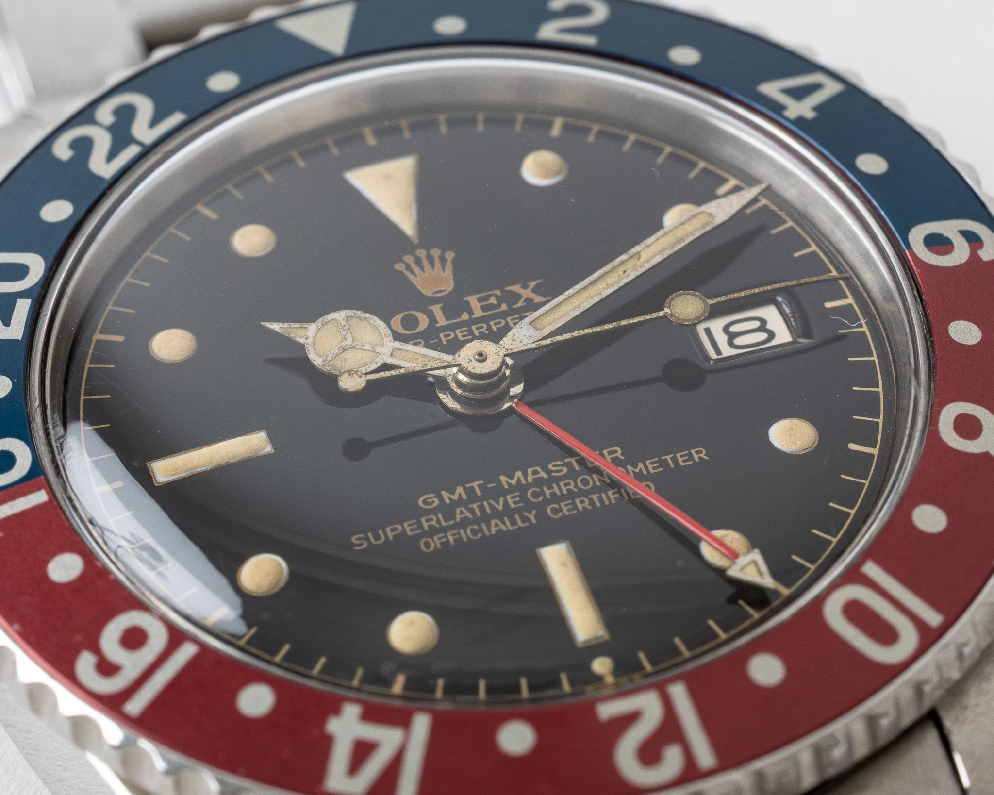 Rolex GMT-Master 1675 – Pointed Crown Guards / Gilt Chapter-Ring-Dial Perfekter Zustand ! – Bild 13