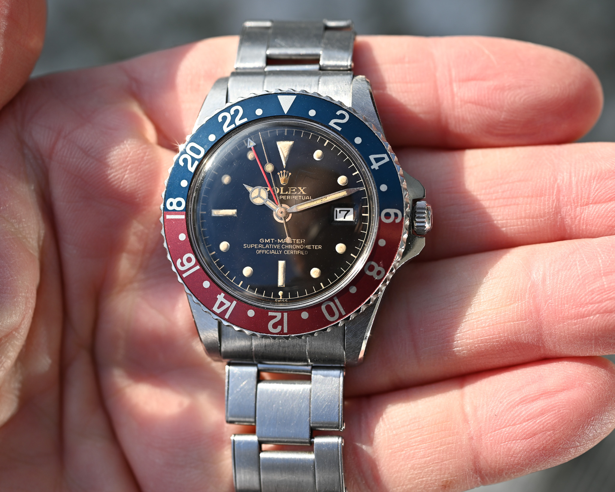 Rolex GMT-Master 1675 – Pointed Crown Guards / Gilt Chapter-Ring-Dial Perfekter Zustand ! – Bild 7
