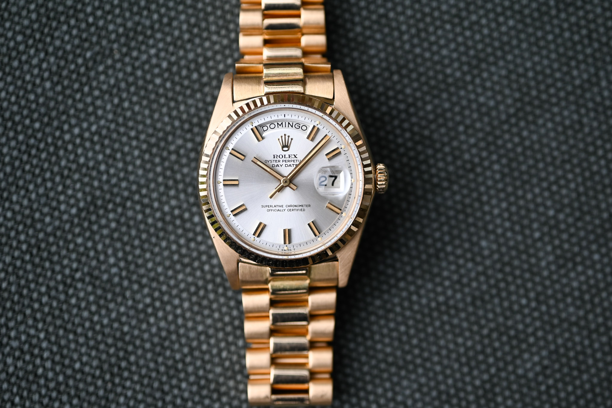Rolex Day-Date 1803 Gelbgold – „Wide Boy“ Zifferblatt – 1969 – Traumzustand – Perfektes Band – Bild 10