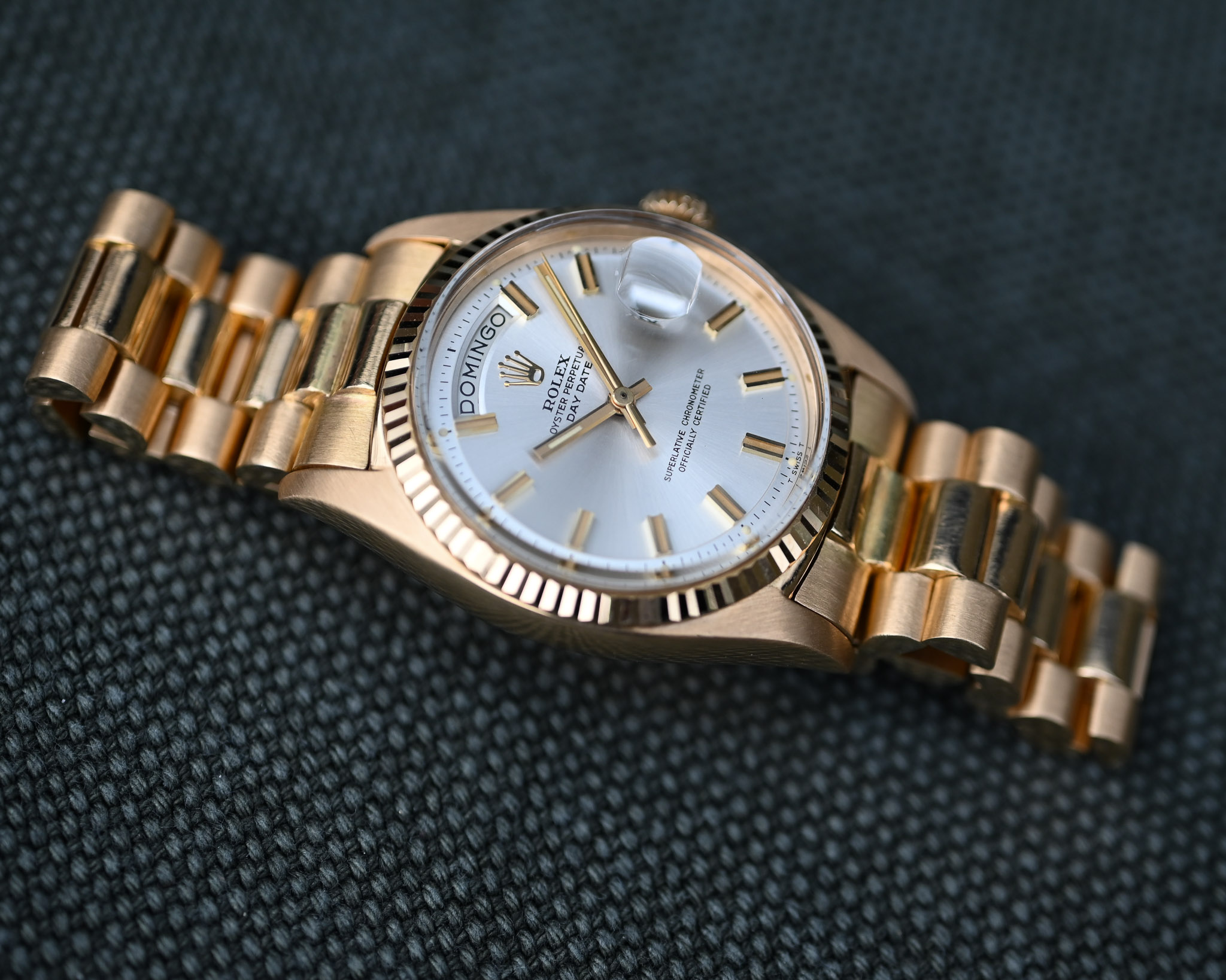 Rolex Day-Date 1803 Gelbgold – „Wide Boy“ Zifferblatt – 1969 – Traumzustand – Perfektes Band – Bild 7