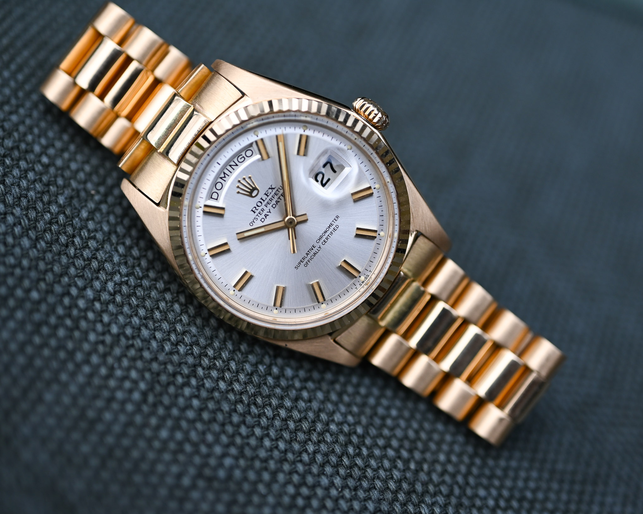 Rolex Day-Date 1803 Gelbgold – „Wide Boy“ Zifferblatt – 1969 – Traumzustand – Perfektes Band – Bild 9