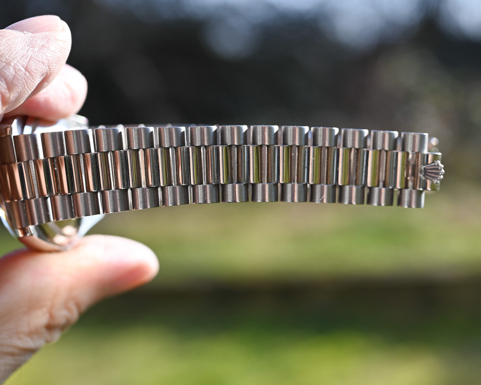 Rolex Day-Date Ref. 118209 Weißgold – seltenes „Cherry Dial“ – Fullset – Service 2022 – Bild 8