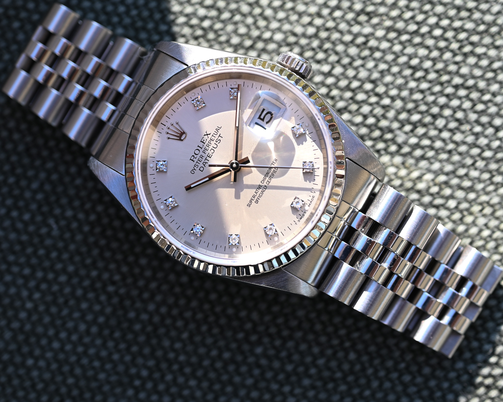 Rolex Datejust Ref. 16234 – Diamantblatt – Top-Zustand – Rolex Service 12/2026 – Bild 12