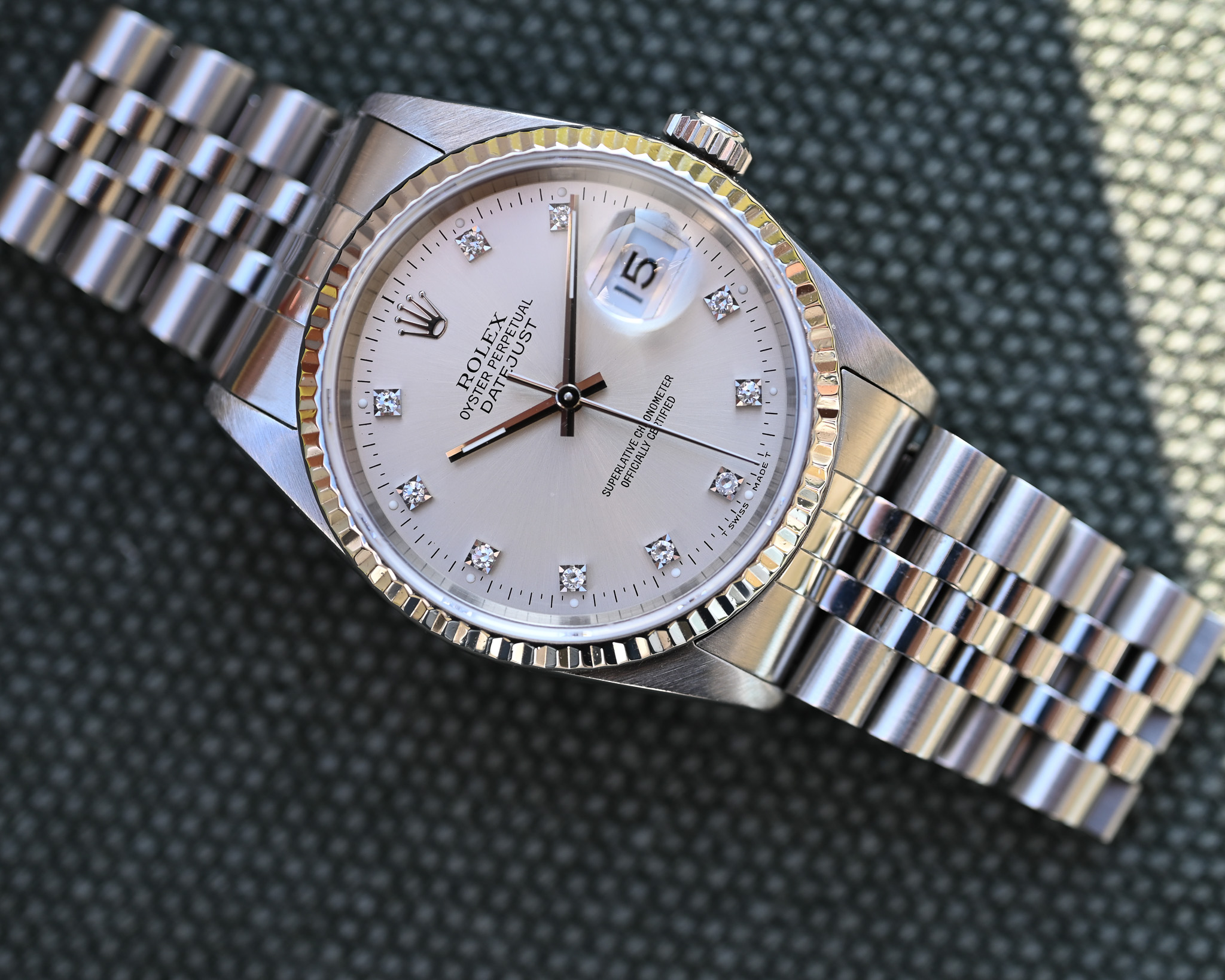 Rolex Datejust Ref. 16234 – Diamantblatt – Top-Zustand – Rolex Service 12/2026 – Bild 13