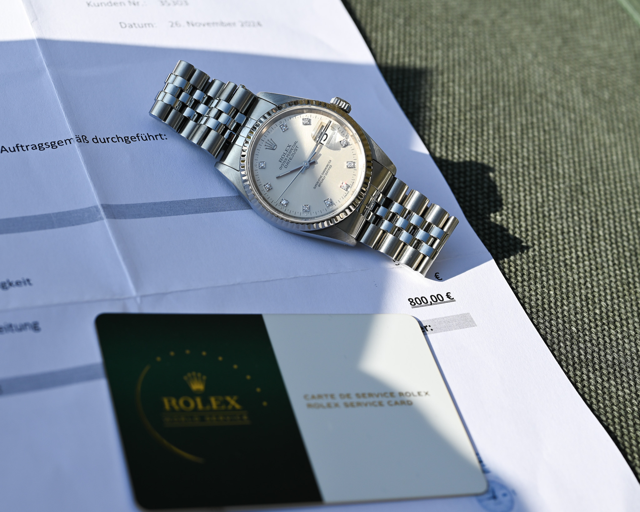 Rolex Datejust Ref. 16234 – Diamantblatt – Top-Zustand – Rolex Service 12/2026 – Bild 5