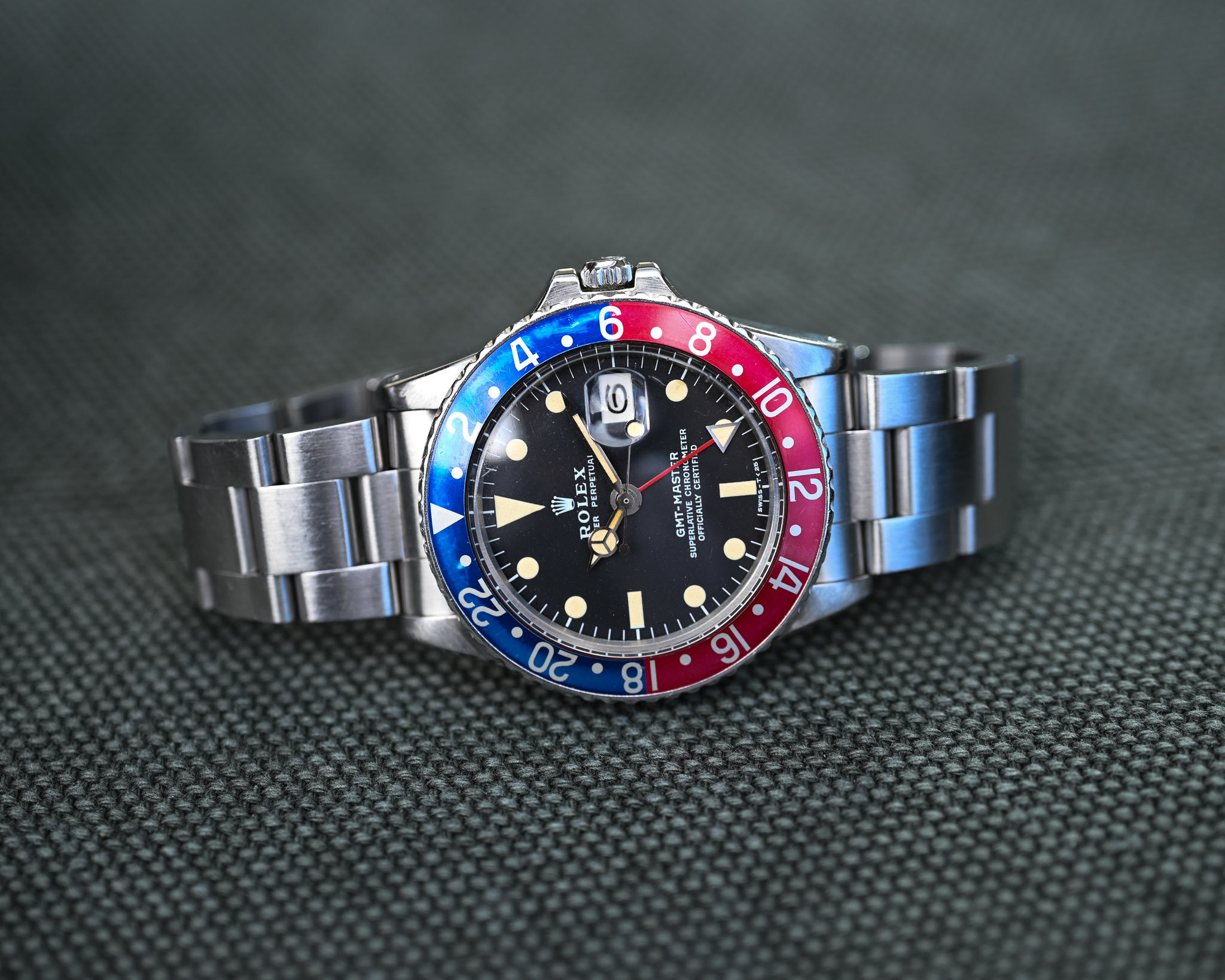 Rolex GMT-Master 1675 Matt MK 2 Blatt - Unpoliert - Warme dunkle Patina – Bild 11