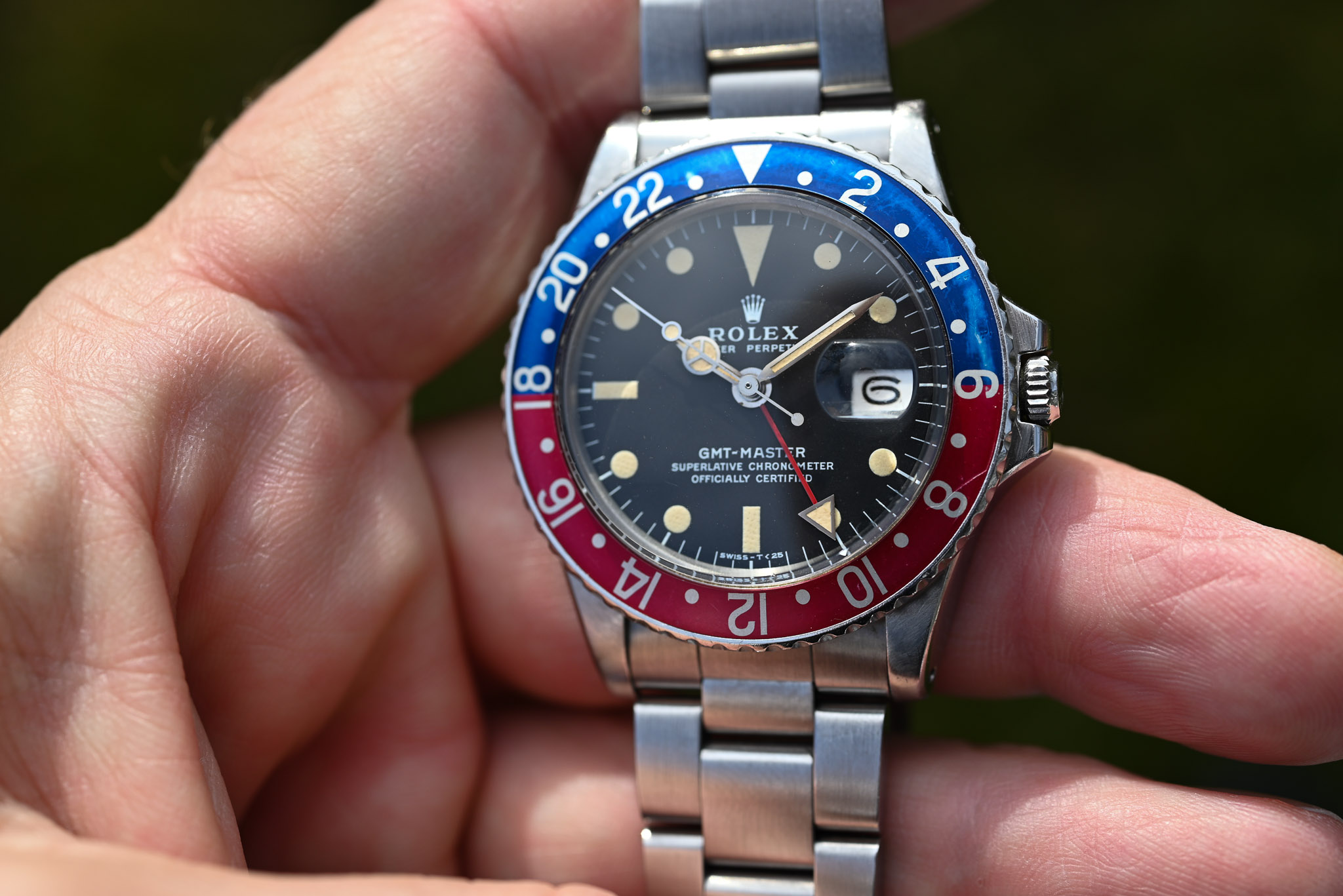 Rolex GMT-Master 1675 Matt MK 2 Blatt - Unpoliert - Warme dunkle Patina – Bild 12