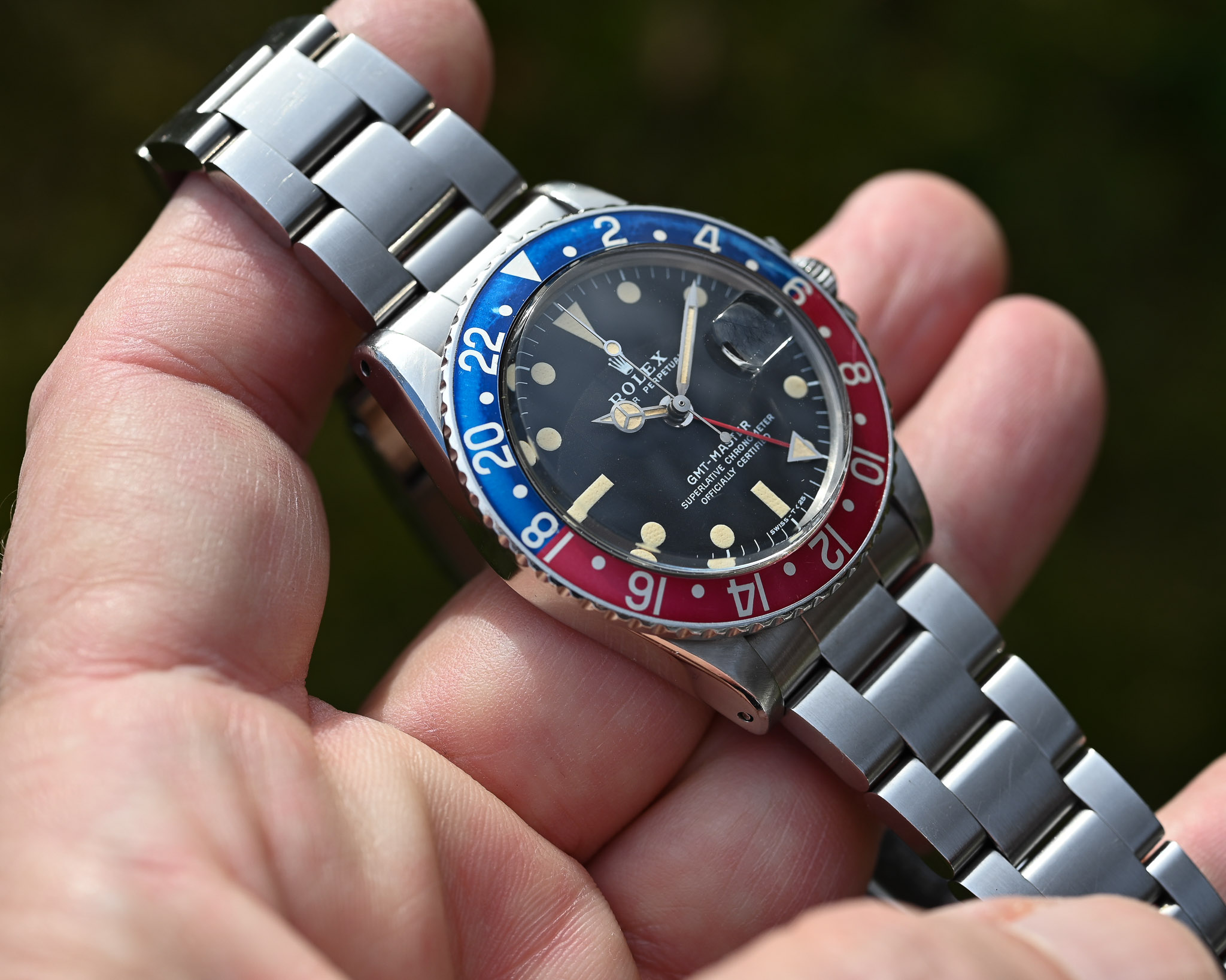 Rolex GMT-Master 1675 Matt MK 2 Blatt - Unpoliert - Warme dunkle Patina – Bild 3
