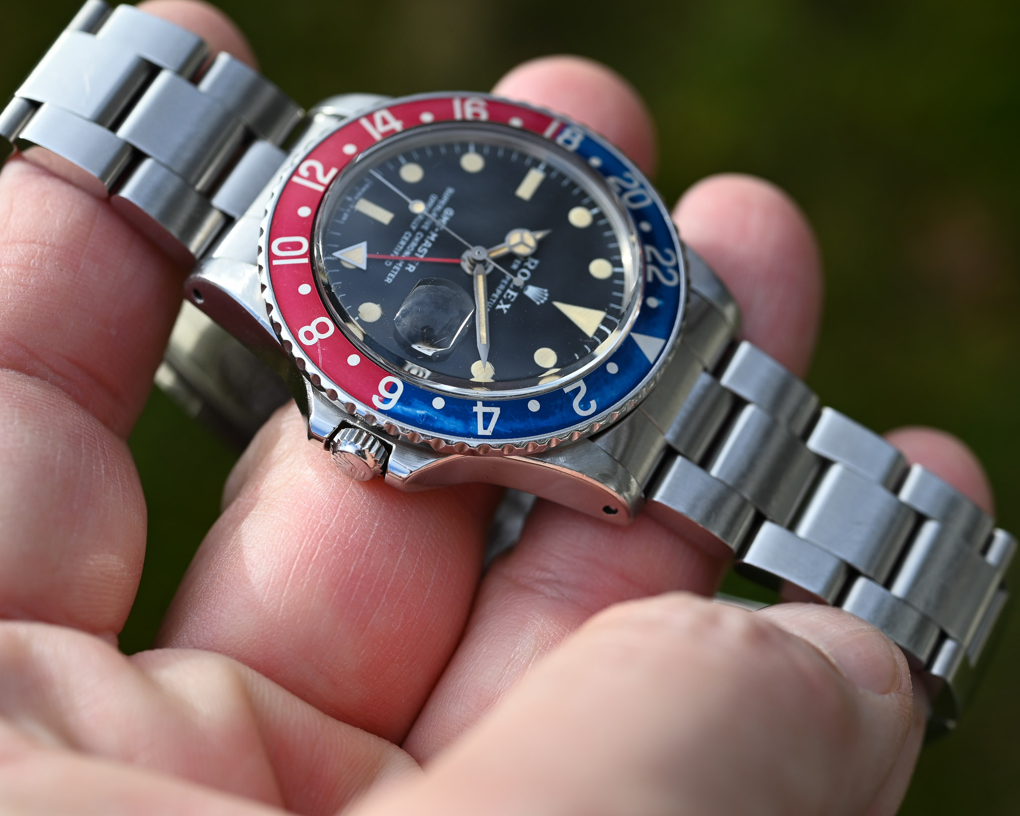 Rolex GMT-Master 1675 Matt MK 2 Blatt - Unpoliert - Warme dunkle Patina – Bild 4