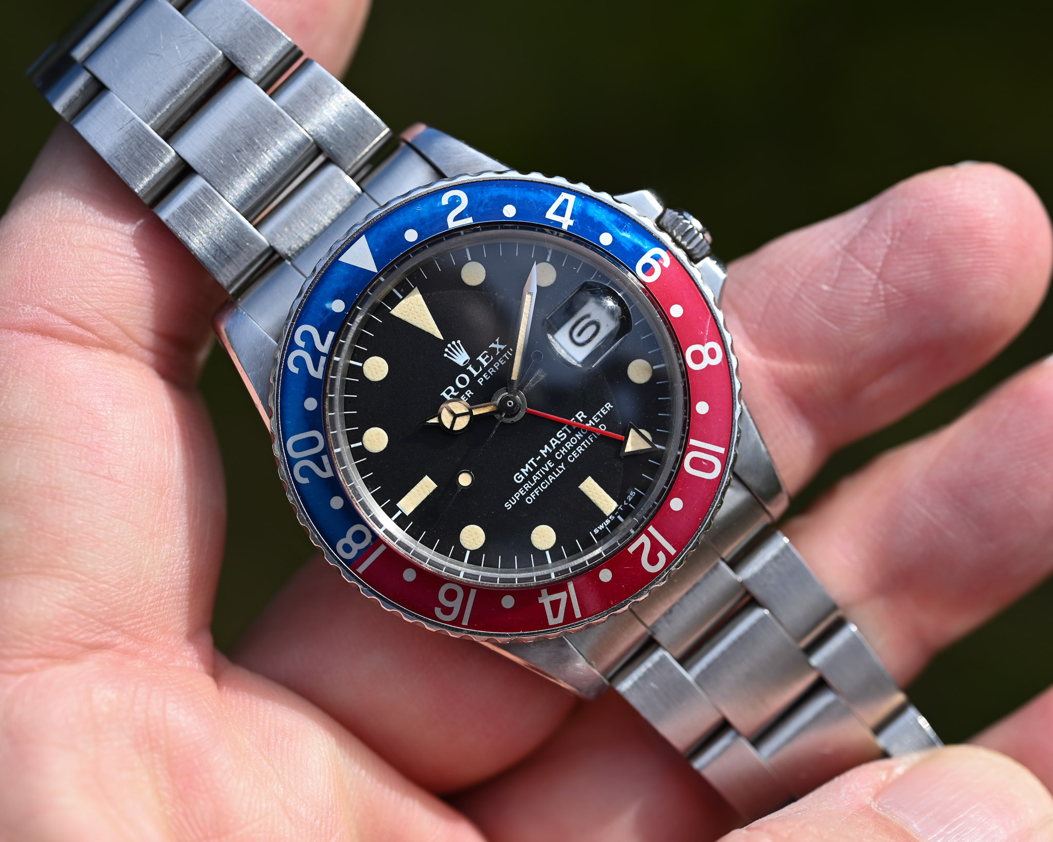 Rolex GMT-Master 1675 Matt MK 2 Blatt - Unpoliert - Warme dunkle Patina – Bild 6