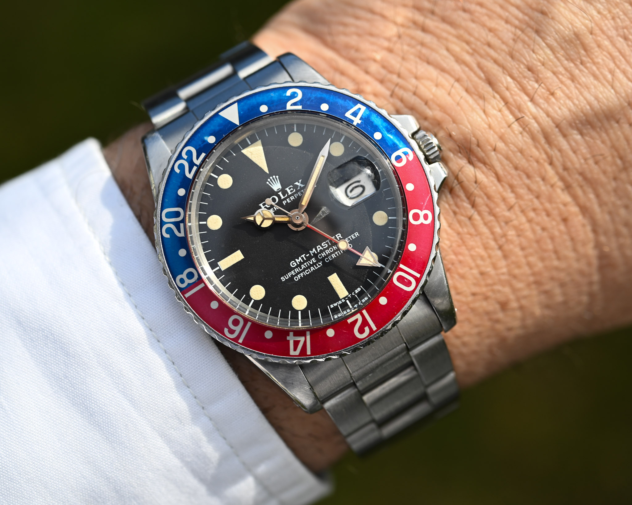Rolex GMT-Master 1675 Matt MK 2 Blatt - Unpoliert - Warme dunkle Patina – Bild 8