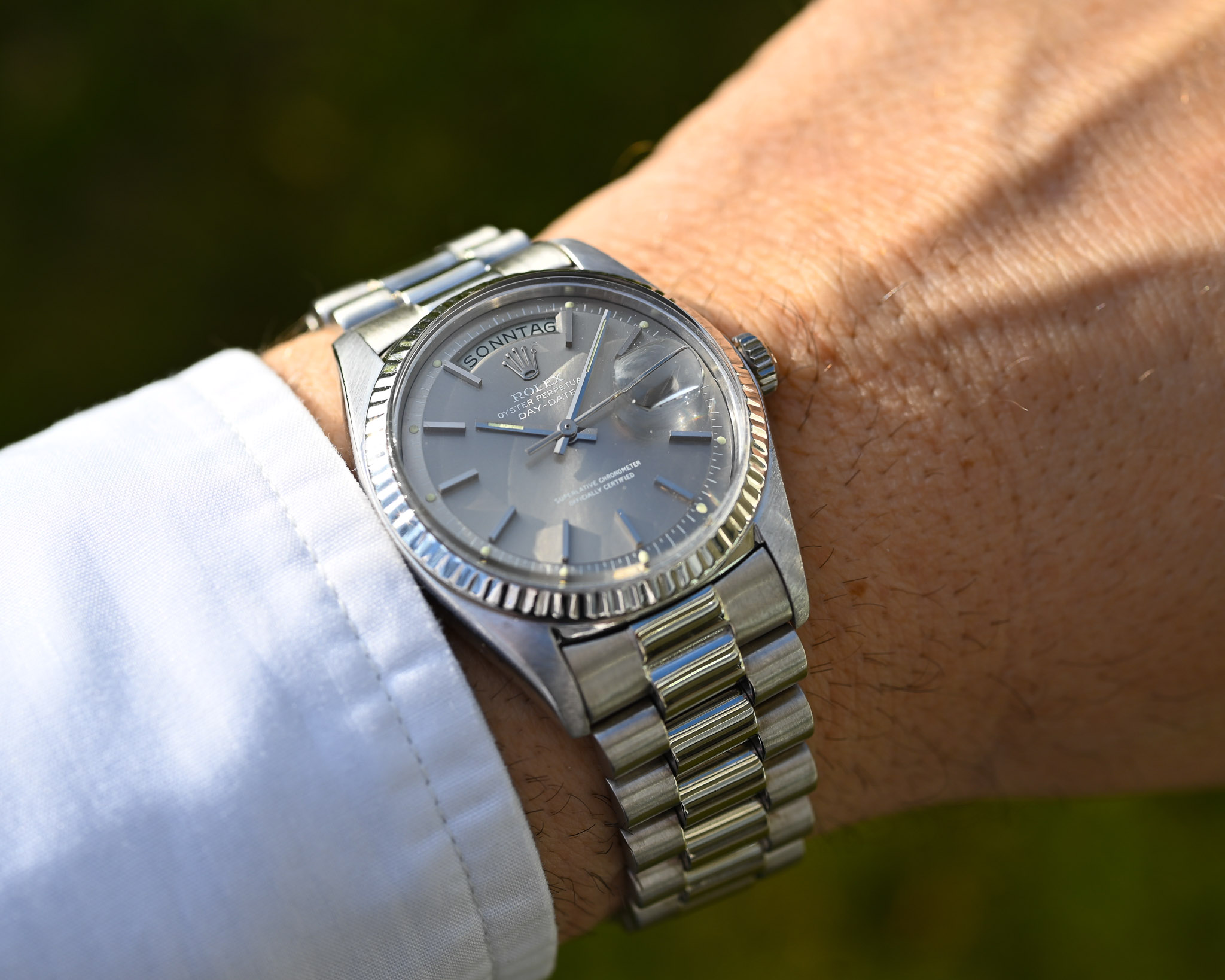 Rolex Day-Date 1803 Weißgold – „Ghost“ Zifferblatt – 1975 – Traumzustand – Sehr gutes Band – Bild 14