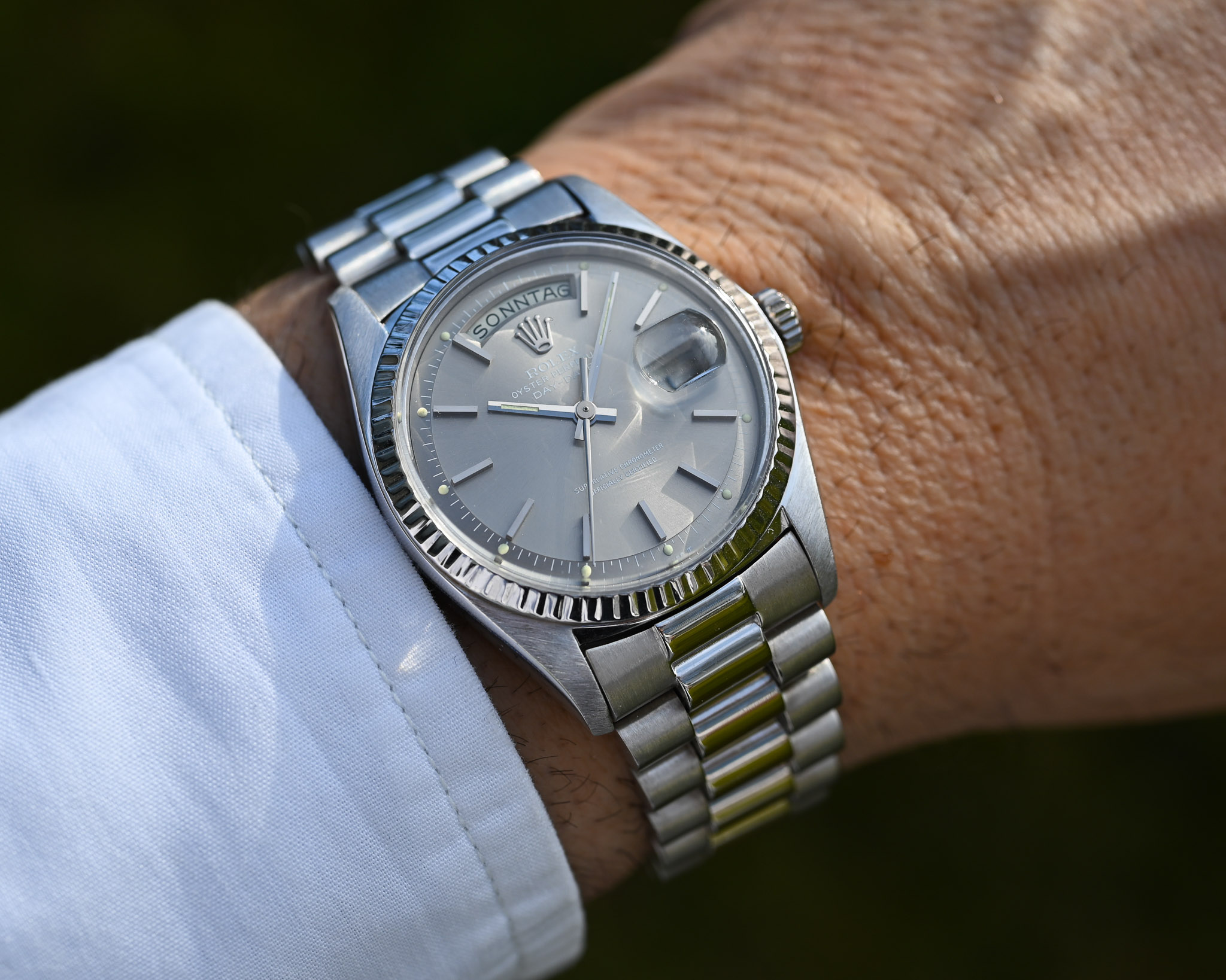 Rolex Day-Date 1803 Weißgold – „Ghost“ Zifferblatt – 1975 – Traumzustand – Sehr gutes Band – Bild 3