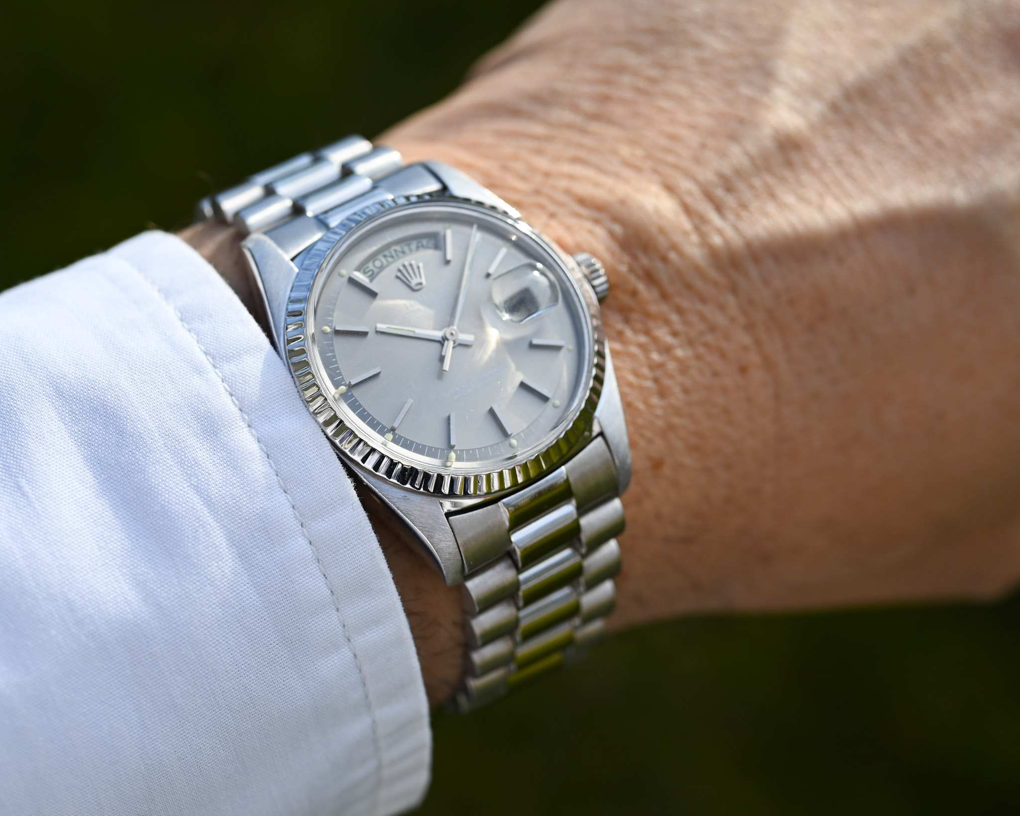 Rolex Day-Date 1803 Weißgold – „Ghost“ Zifferblatt – 1975 – Traumzustand – Sehr gutes Band – Bild 4