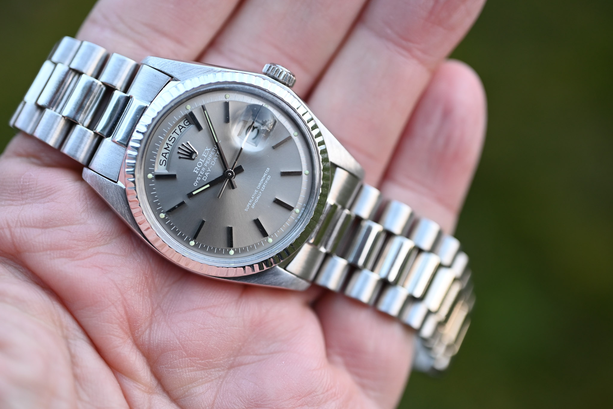 Rolex Day-Date 1803 Weißgold – „Ghost“ Zifferblatt – 1975 – Traumzustand – Sehr gutes Band – Bild 5