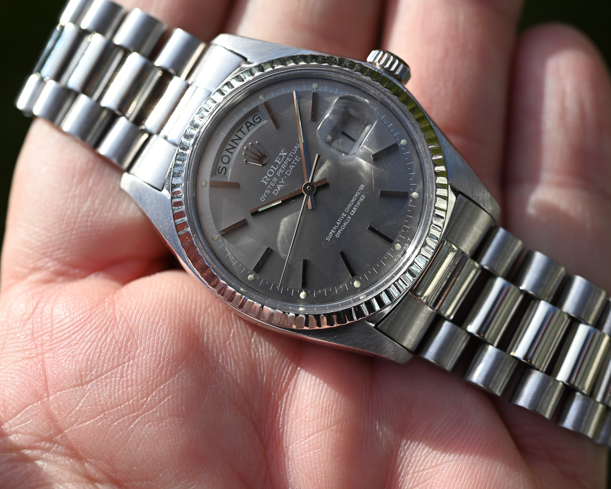 Rolex Day-Date 1803 Weißgold – „Ghost“ Zifferblatt – 1975 – Traumzustand – Sehr gutes Band – Bild 6