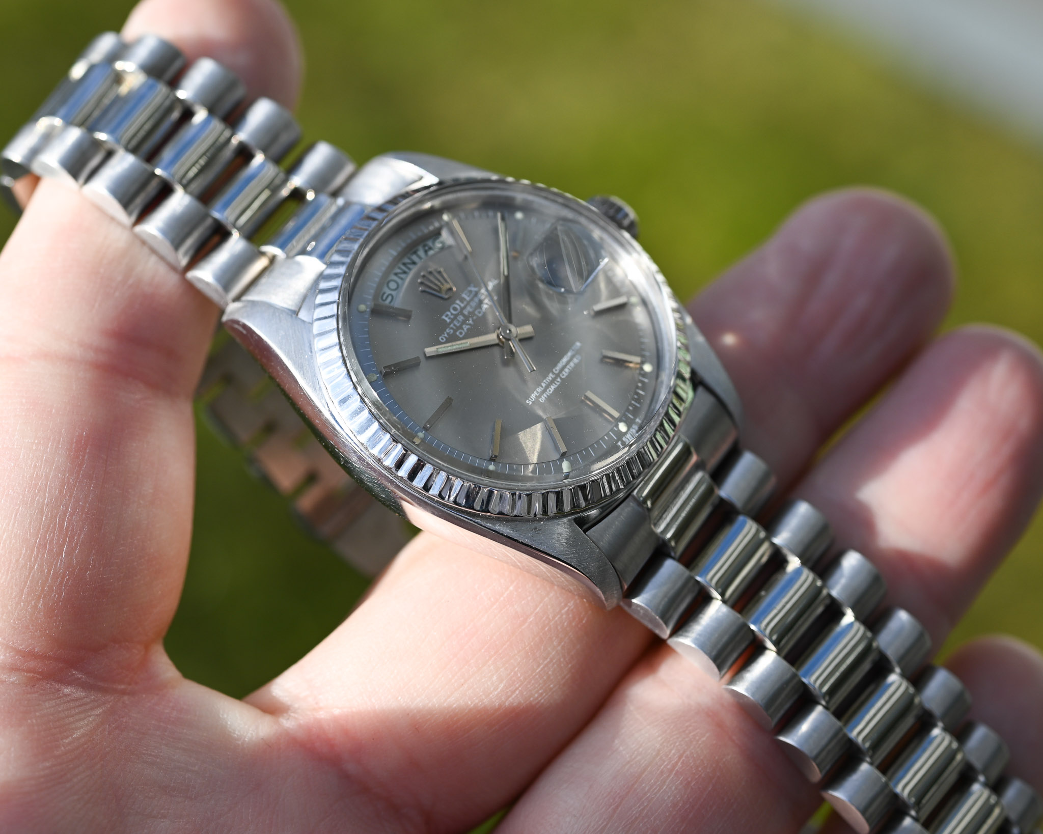 Rolex Day-Date 1803 Weißgold – „Ghost“ Zifferblatt – 1975 – Traumzustand – Sehr gutes Band – Bild 9