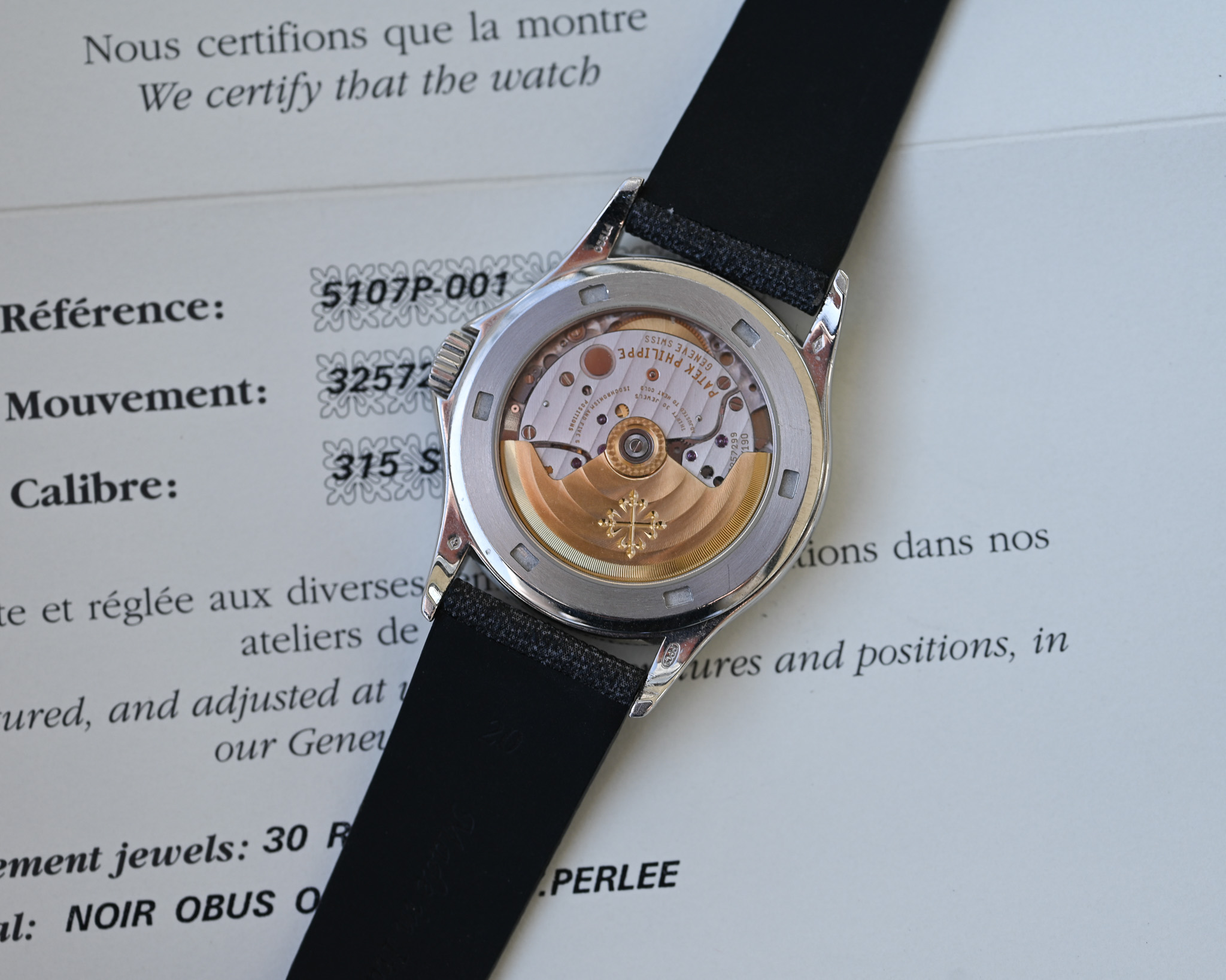 Patek Philippe Calatrava 5107P – Fullset | Frisch revisioniert | Seltene Platin-Ausführung – Bild 11