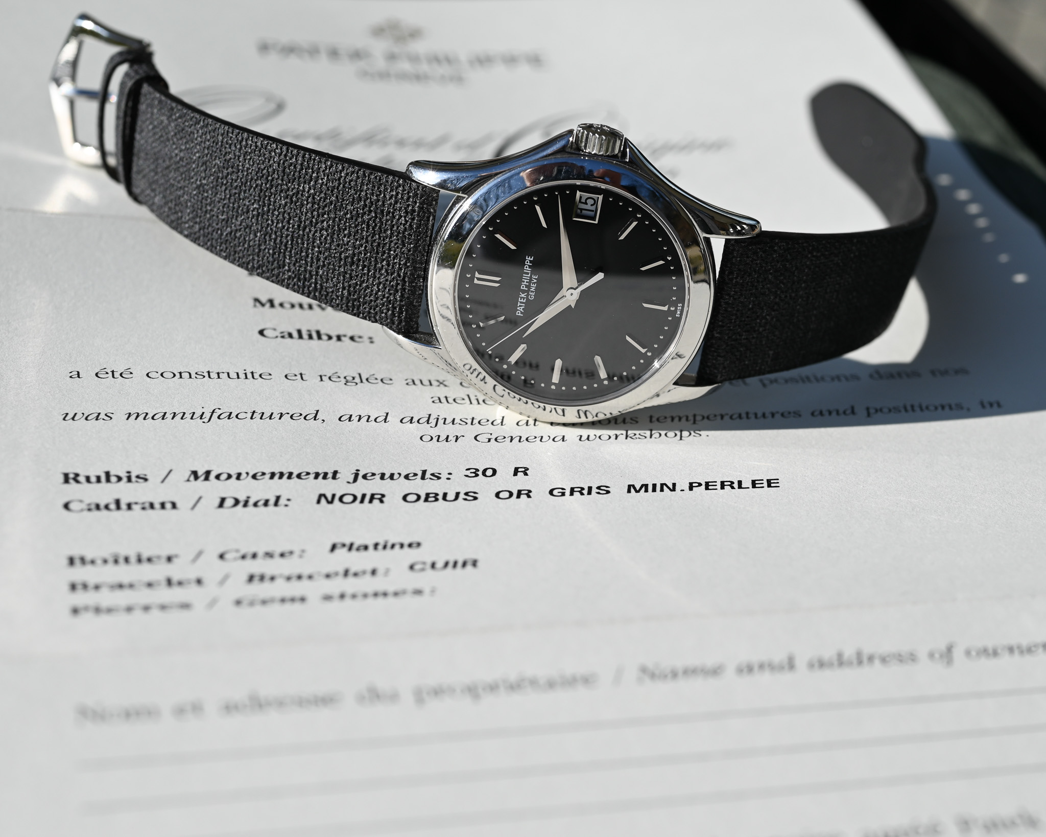 Patek Philippe Calatrava 5107P – Fullset | Frisch revisioniert | Seltene Platin-Ausführung – Bild 3