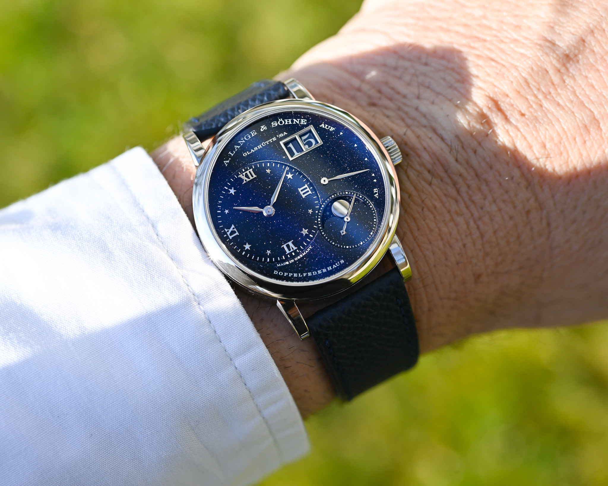 A. Lange & Söhne Kleine Lange 1 Ref. 182.086 – Aventurin-Zifferblatt im Full Set