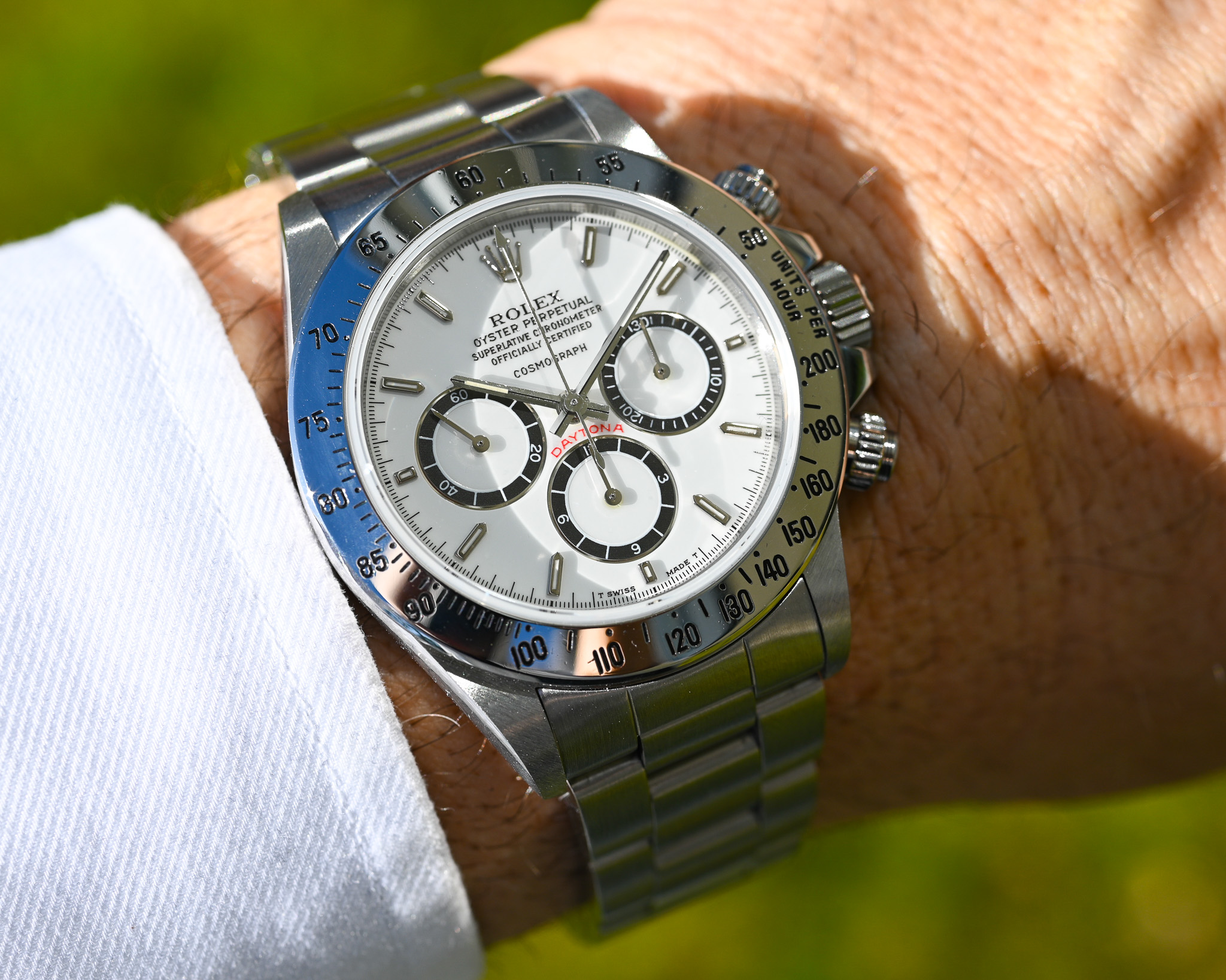 Rolex Cosmograph Daytona Ref. 16520 „Porcelain Dial“ – Perfekter Zustand, frischer Rolex Service