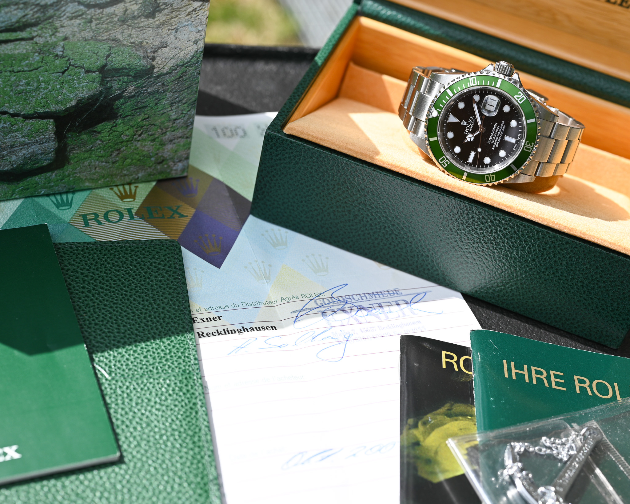 Rolex Submariner Date „Kermit“ Ref. 16610LV – Y-Serie (2003) – Unpoliert – Full Set – Bild 4