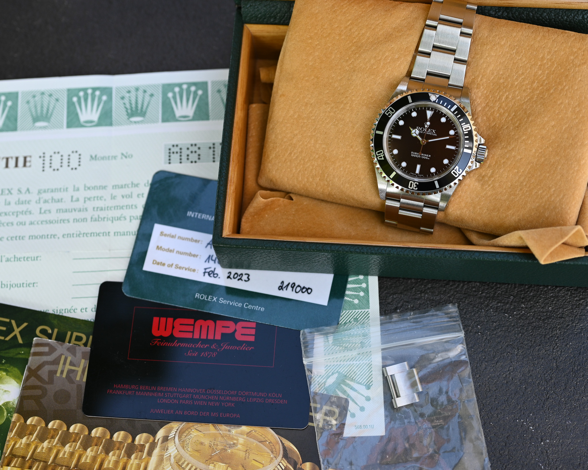 Rolex Submariner 14060 (2001) – Fullset | Top Zustand | Rolex Revision 02/2023 – Bild 3