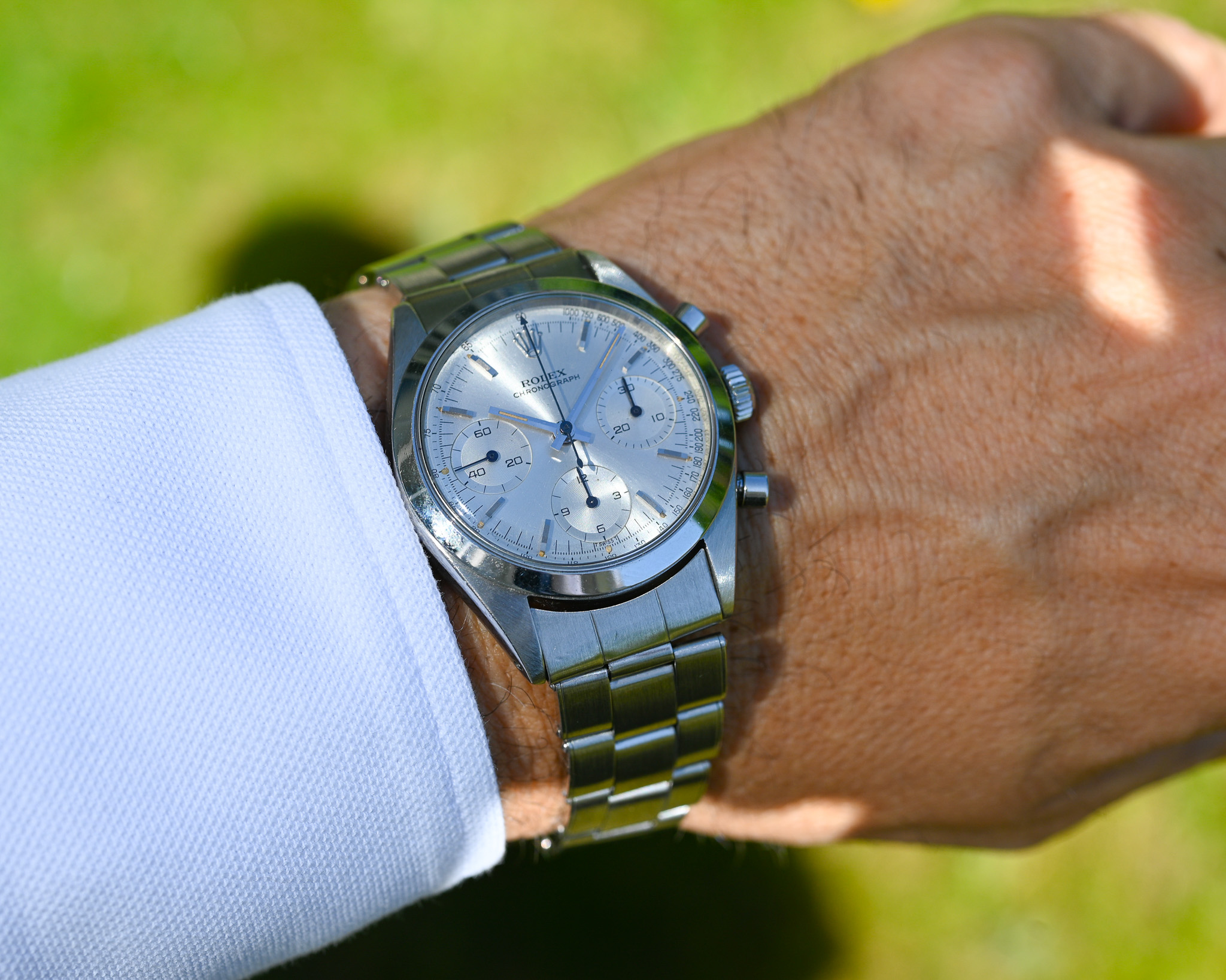 Rolex Chronograph „Pre-Daytona“ – Ref. 6238 | Baujahr 1965 | Silbernes Blatt – Bild 2