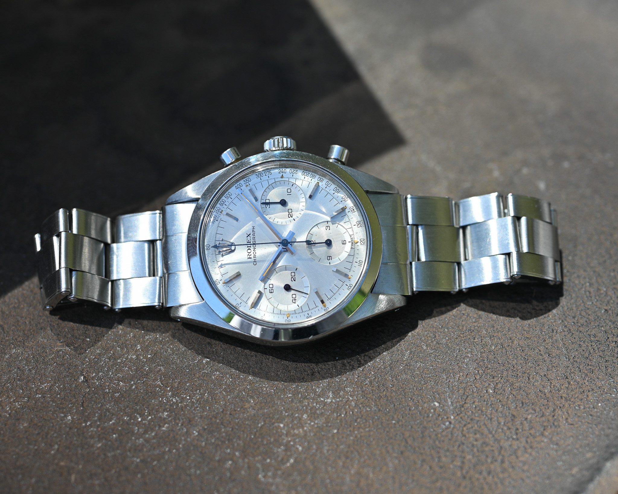 Rolex Chronograph „Pre-Daytona“ – Ref. 6238 | Baujahr 1965 | Silbernes Blatt – Bild 5