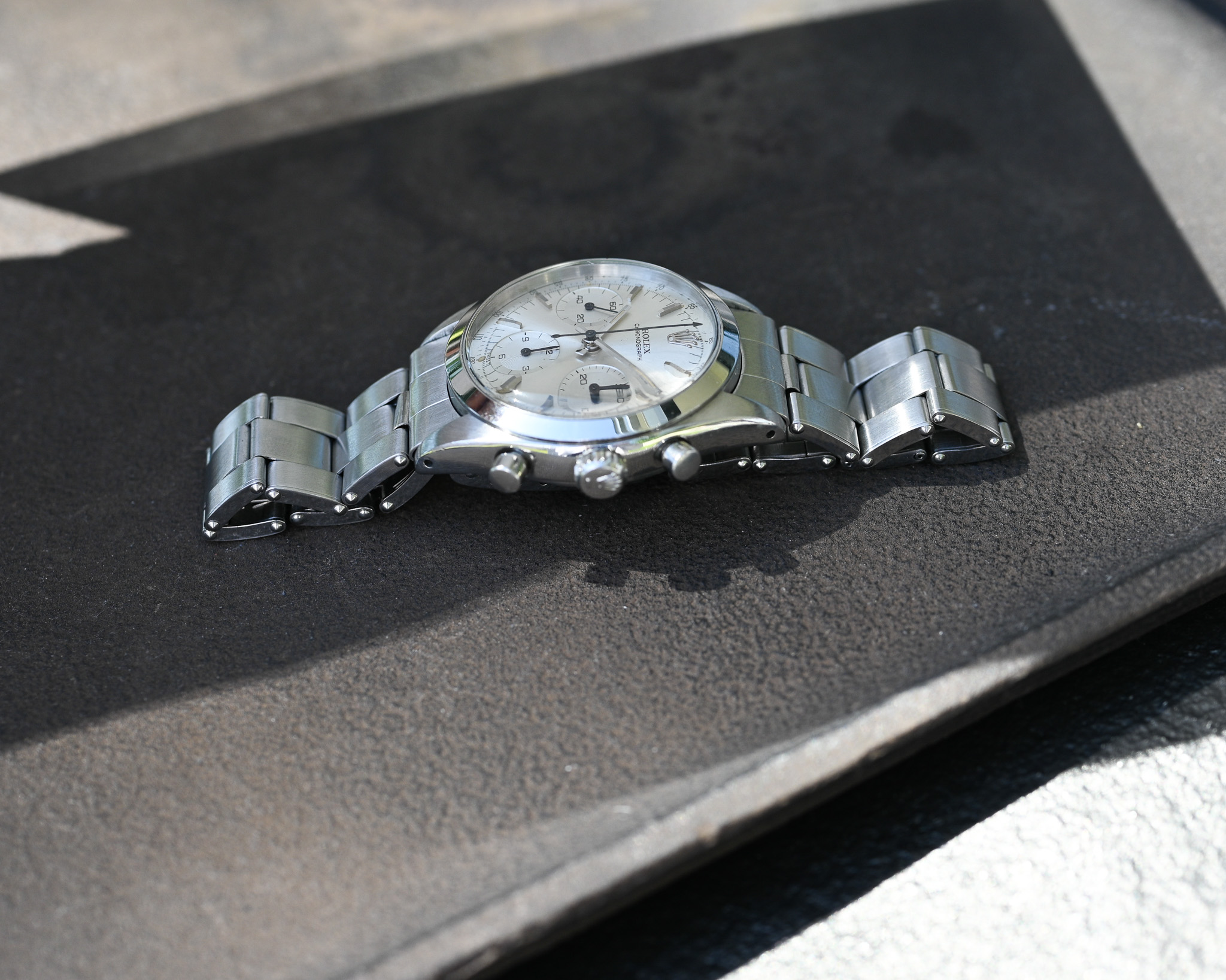 Rolex Chronograph „Pre-Daytona“ – Ref. 6238 | Baujahr 1965 | Silbernes Blatt – Bild 7