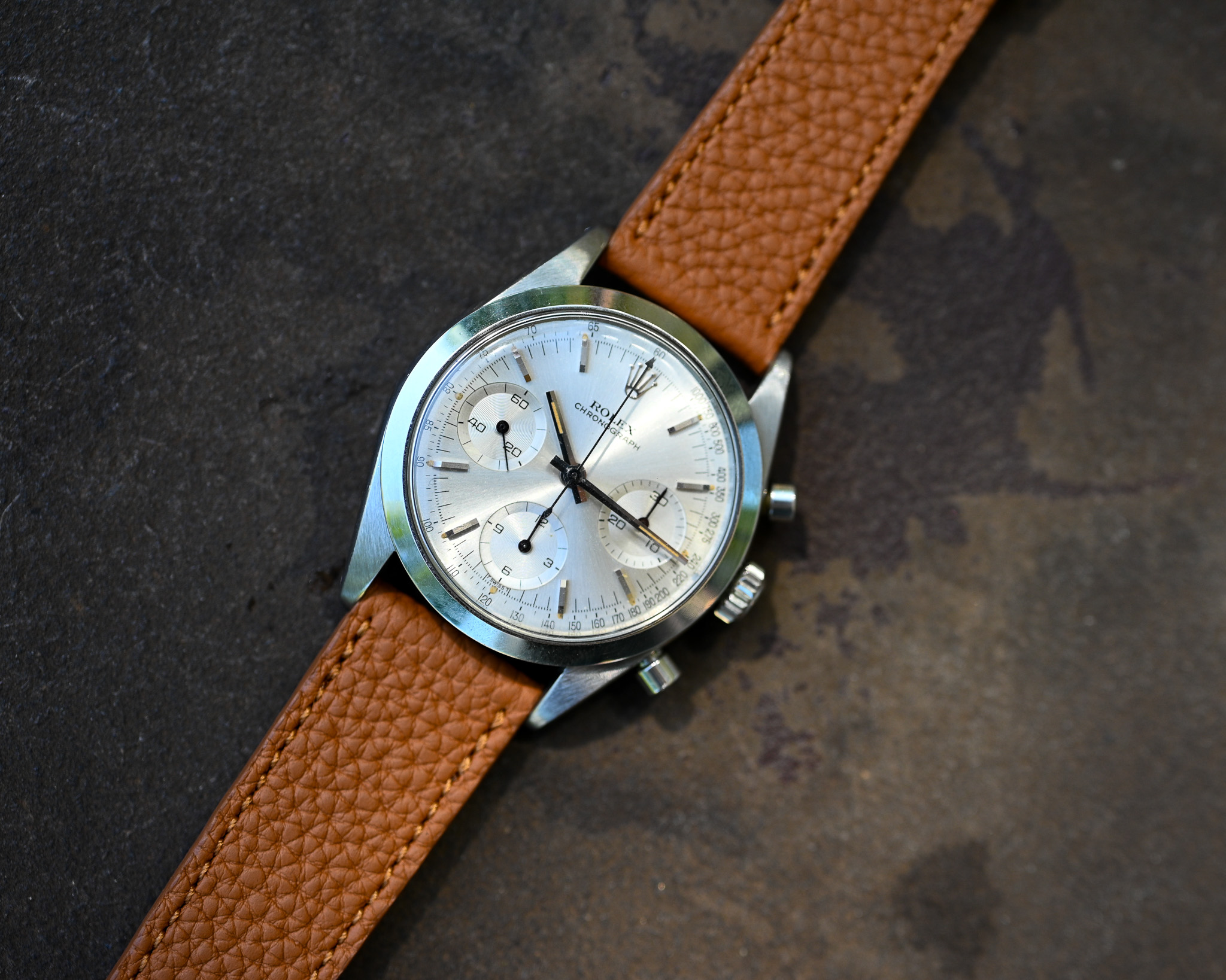 Rolex Chronograph „Pre-Daytona“ – Ref. 6238 | Baujahr 1965 | Silbernes Blatt – Bild 9