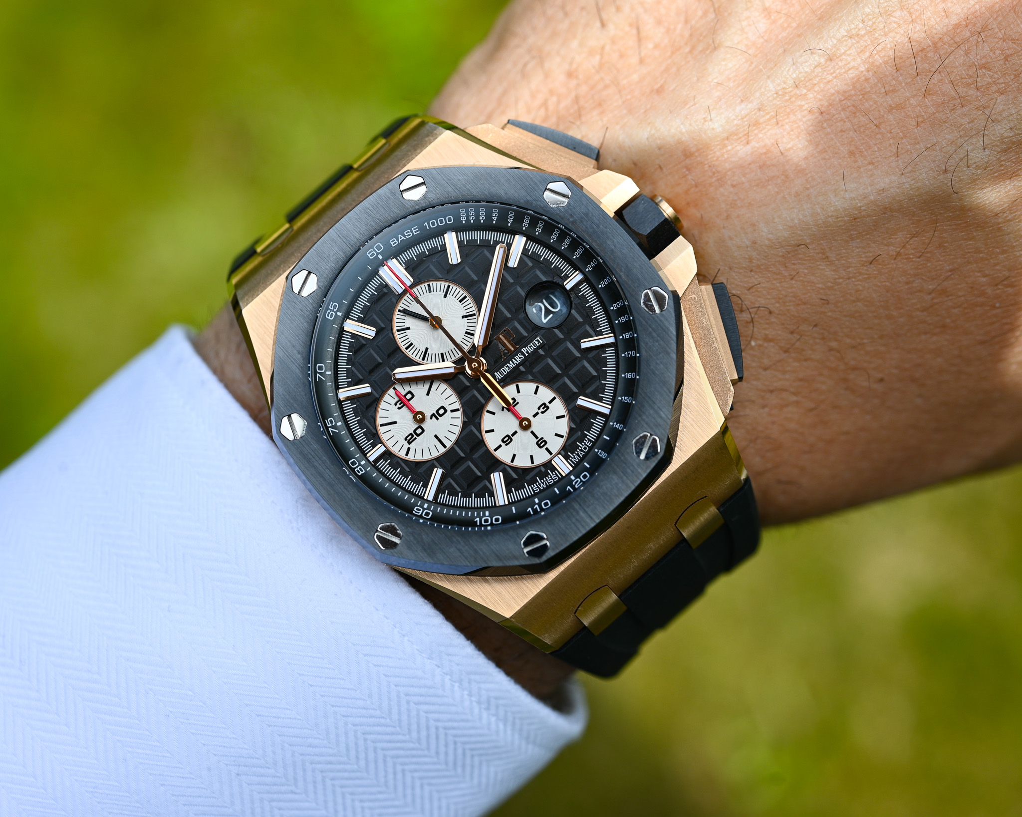 Audemars Piguet Royal Oak Offshore Chronograph 26401RO.OO.A002CA.01 Rotgold – Fullset aus 2016